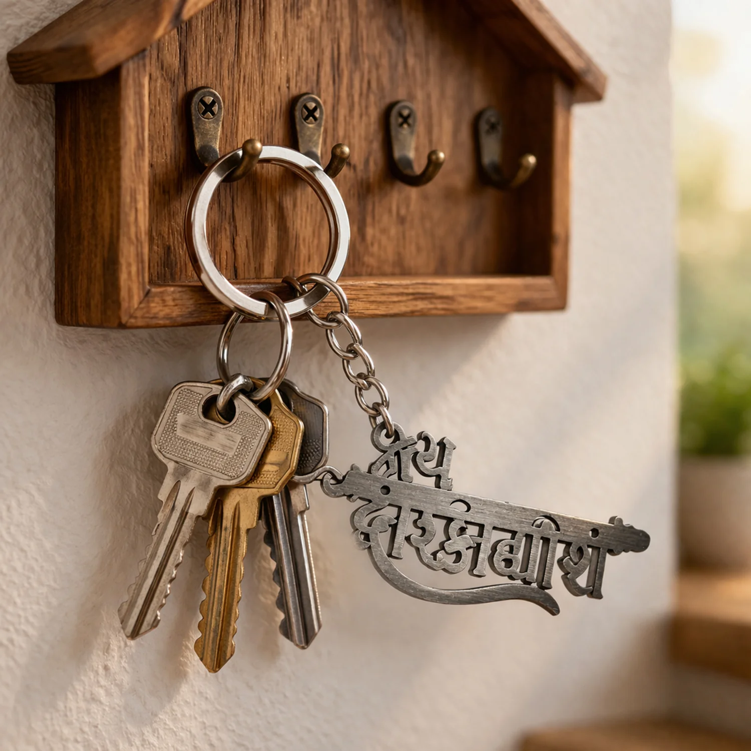 Premium Metal Jay Dwarkadhish Keychain 1 Pc - Image 3
