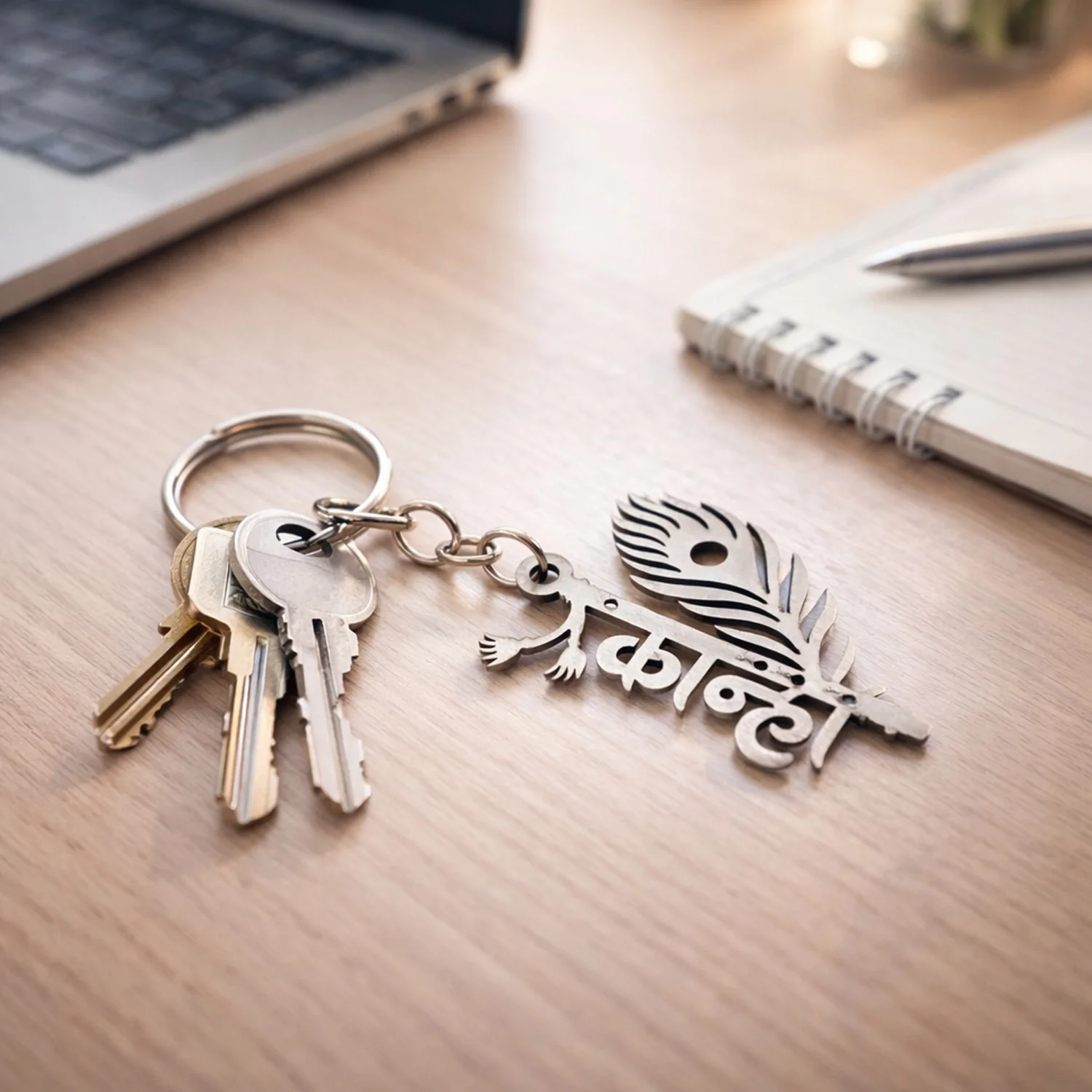 Premium Metal Kanha Keychain 1 Pc - Image 3