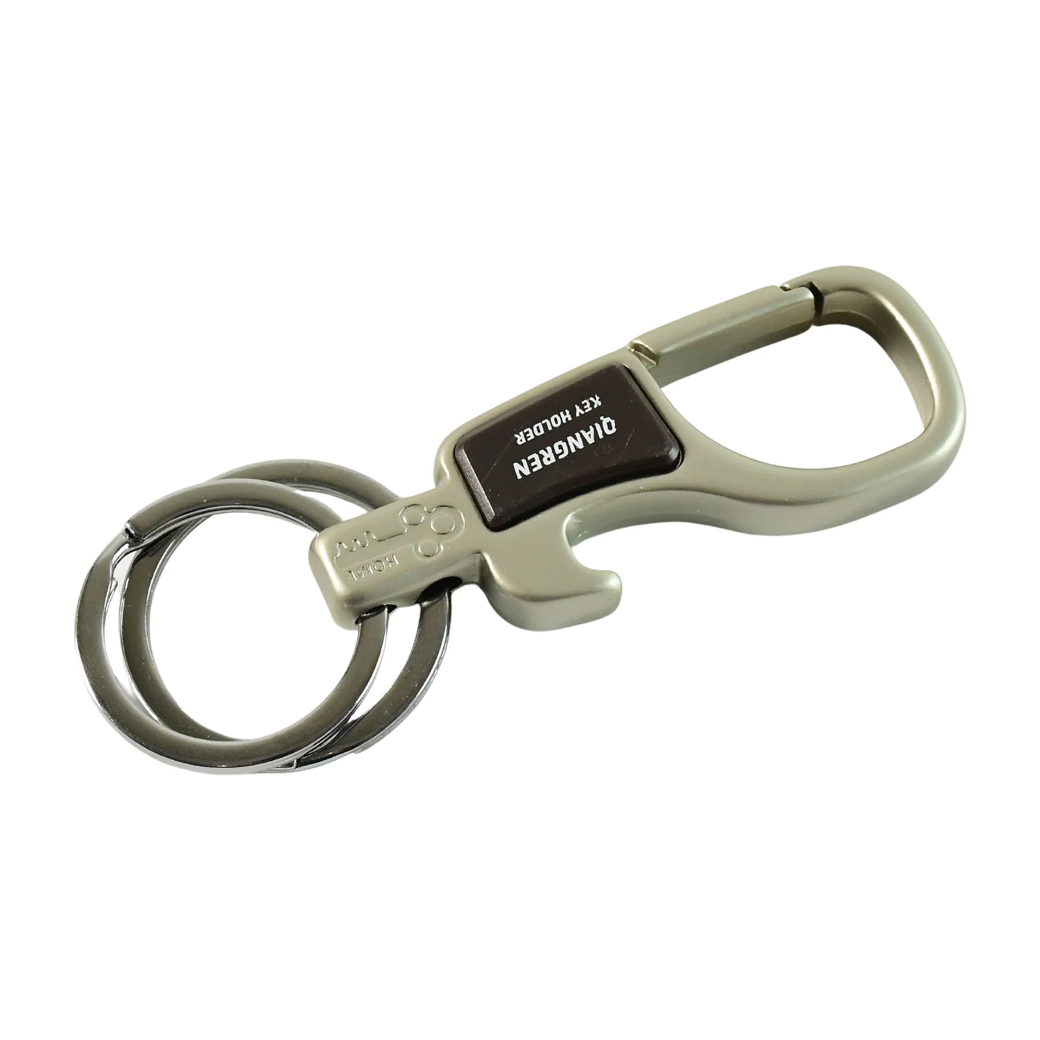 Premium Metal Keychain Carabiner Clip Hook with Dual Key Rings (1 Pc) - Image 5