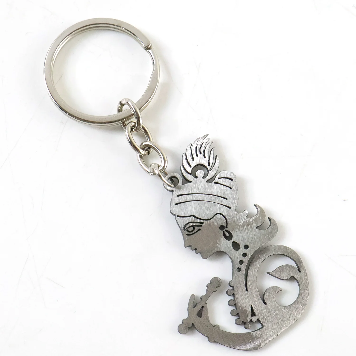 Premium Metal Krishna Face Keychain 1 Pc - Image 4
