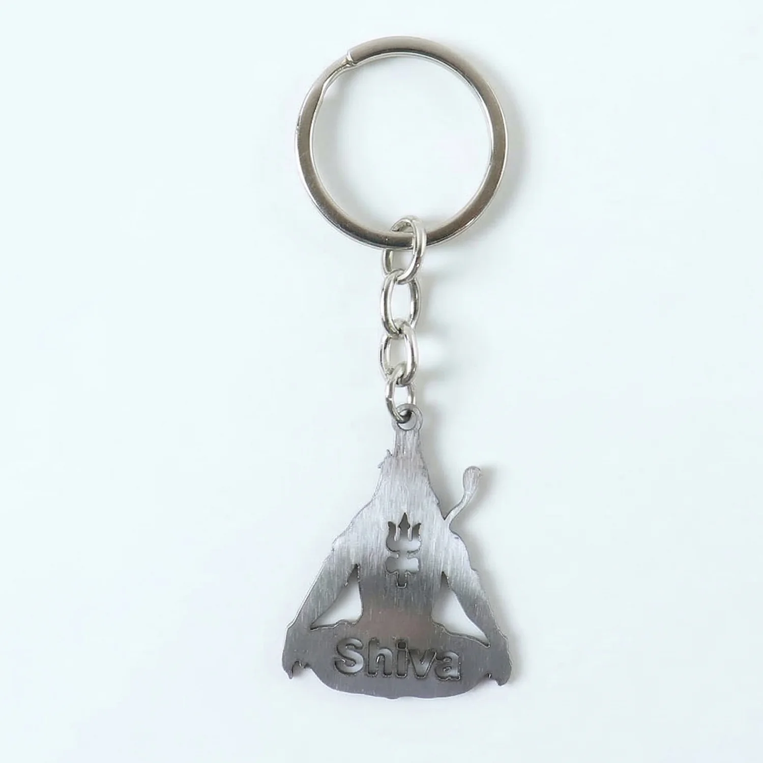 Premium Metal Lord Shiva Trishul Design Keychain 1 Pc - Image 5