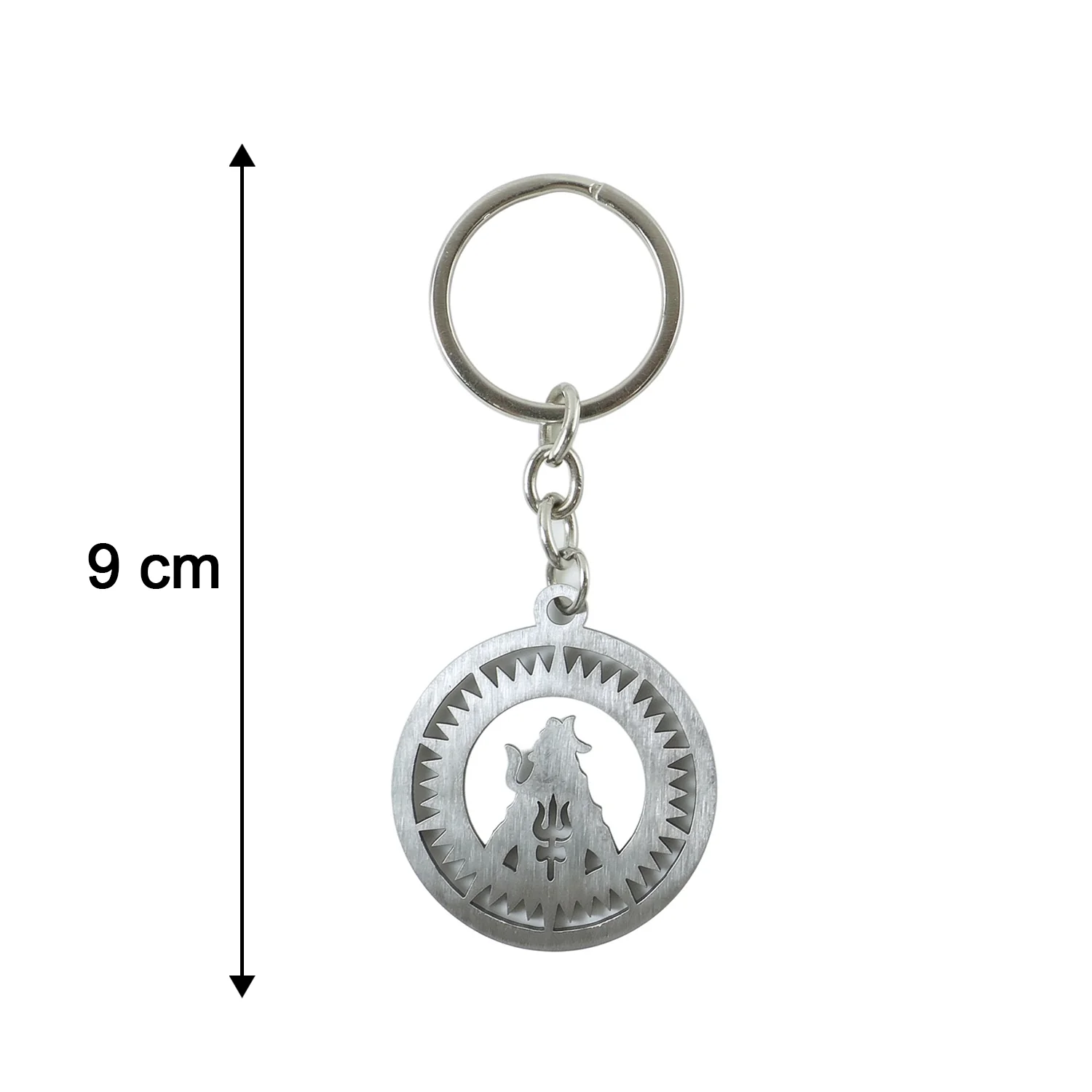 Premium Metal Round Mahakal Keychain 1 Pc - Image 6