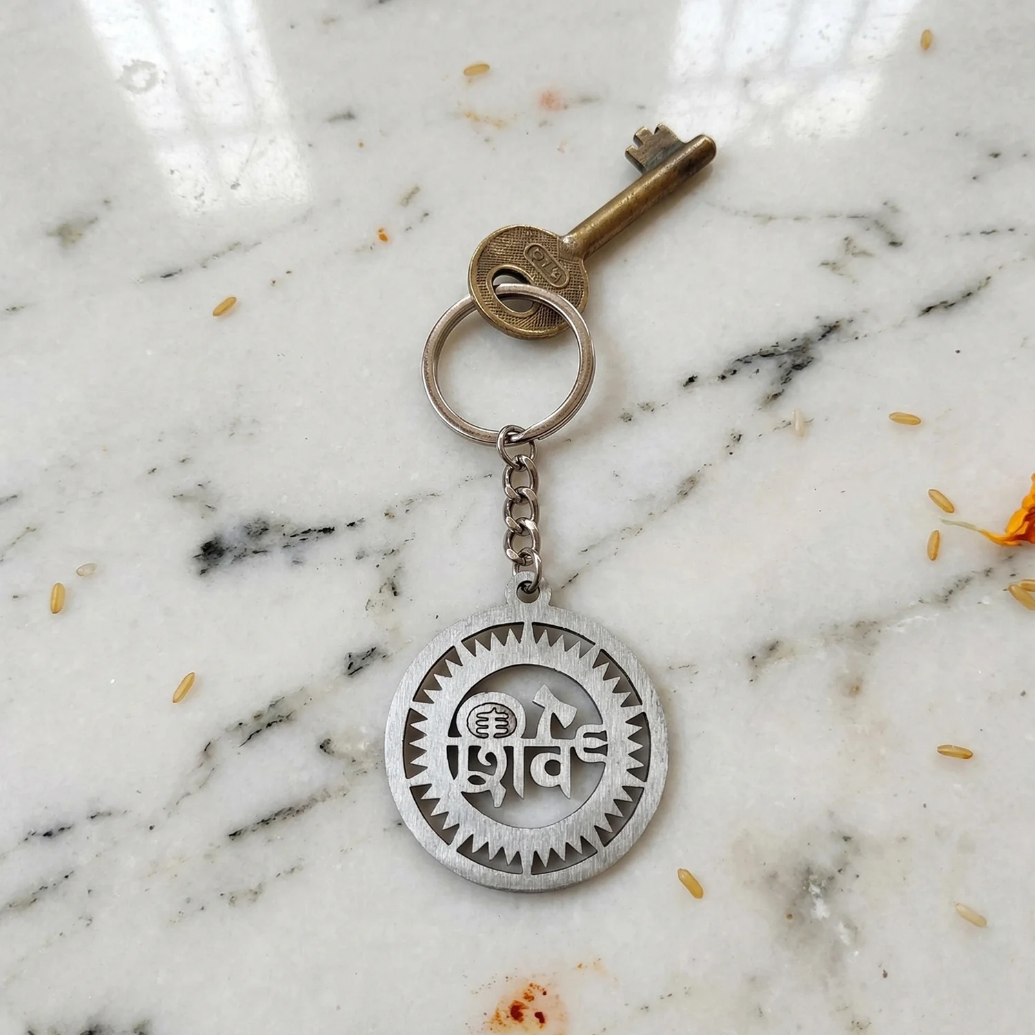 Premium Metal Round Shiv Keychain 1 Pc - Image 7