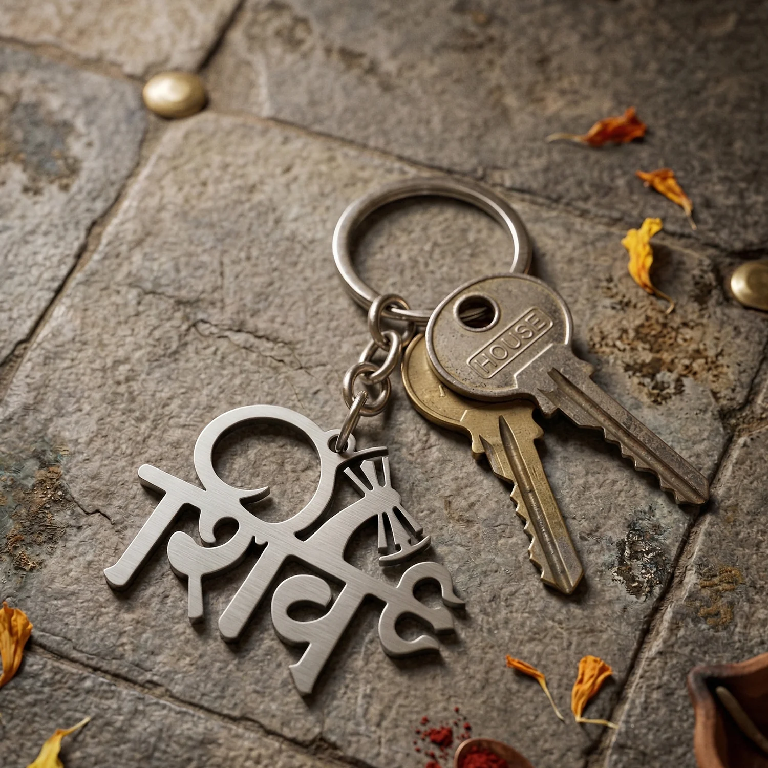 Premium Metal Shiv Design Keychain 1 Pc - Image 4