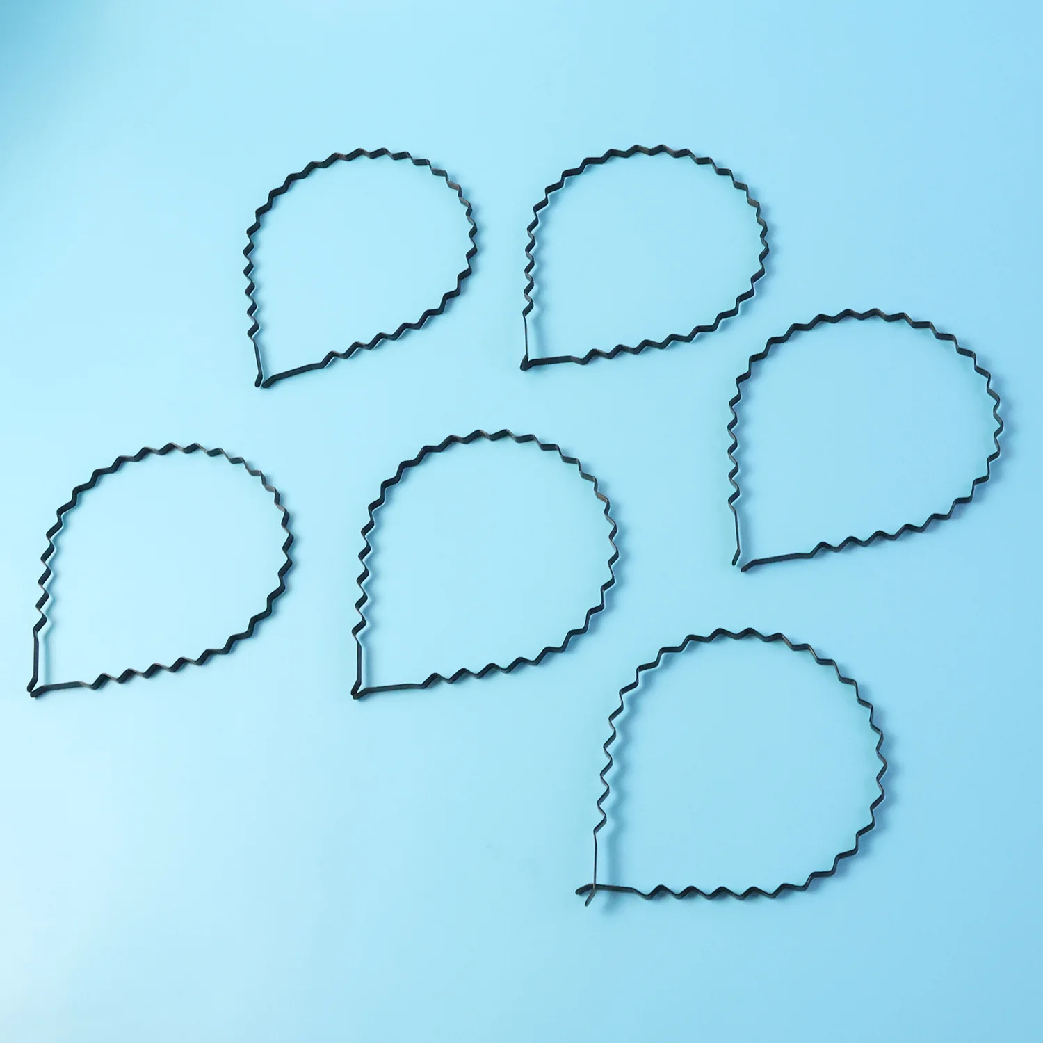 Premium Metal Zigzag Hair Bands for Men & Women (6 Pc) - Image 3