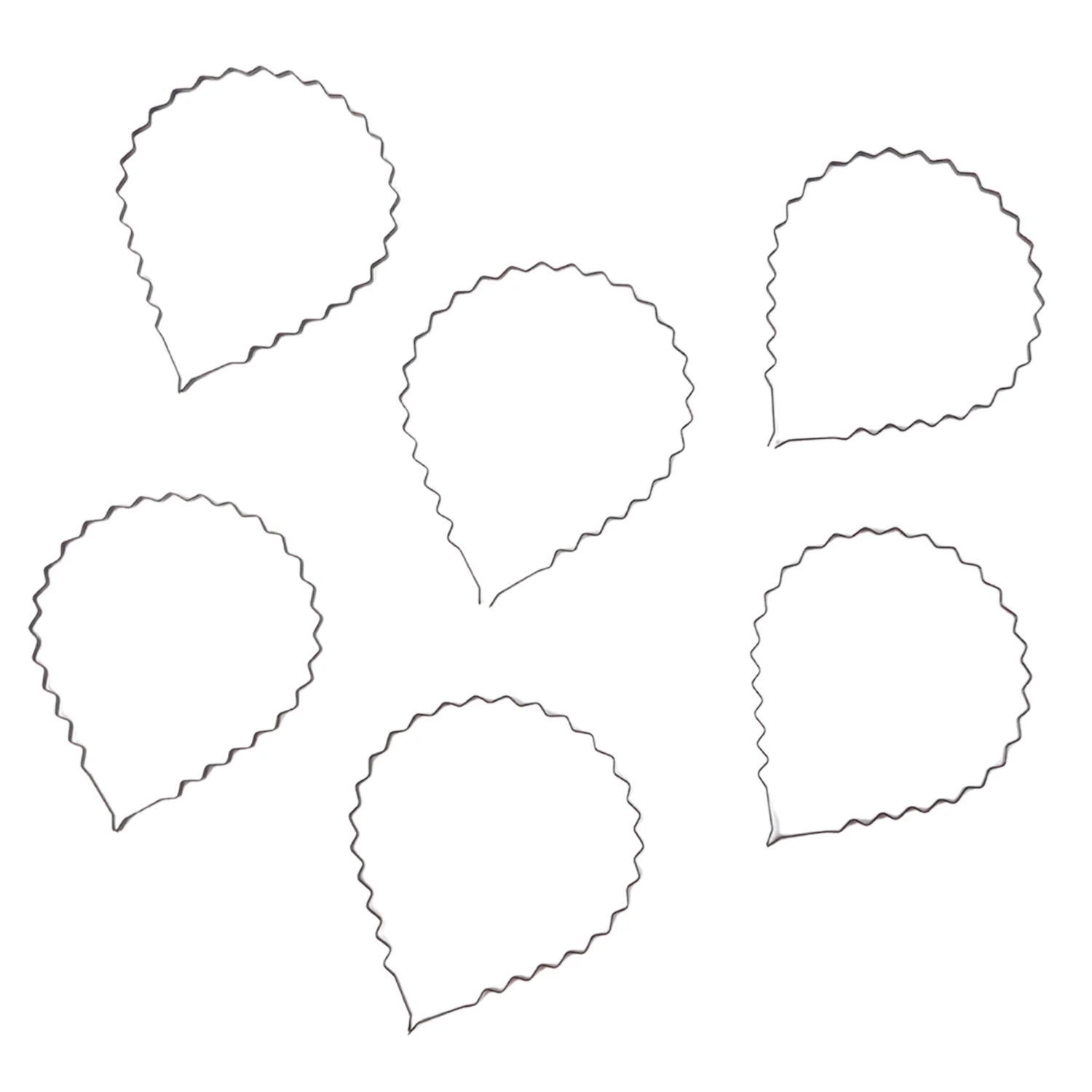 Premium Metal Zigzag Hair Bands for Men & Women (6 Pc) - Image 5