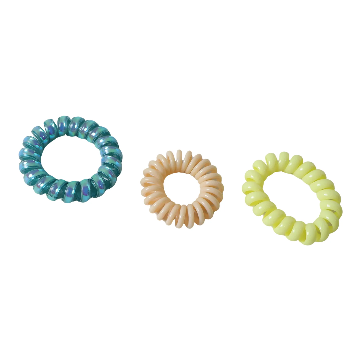 Premium Mix Color Telephone Wire Hair Band (1 Pc) - Image 5