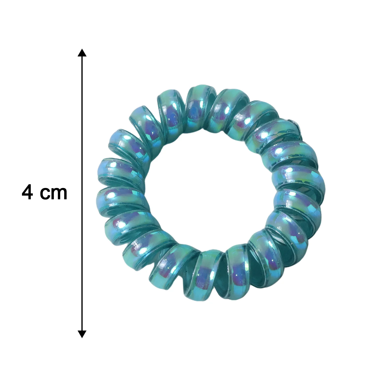 Premium Mix Color Telephone Wire Hair Band (1 Pc) - Image 6