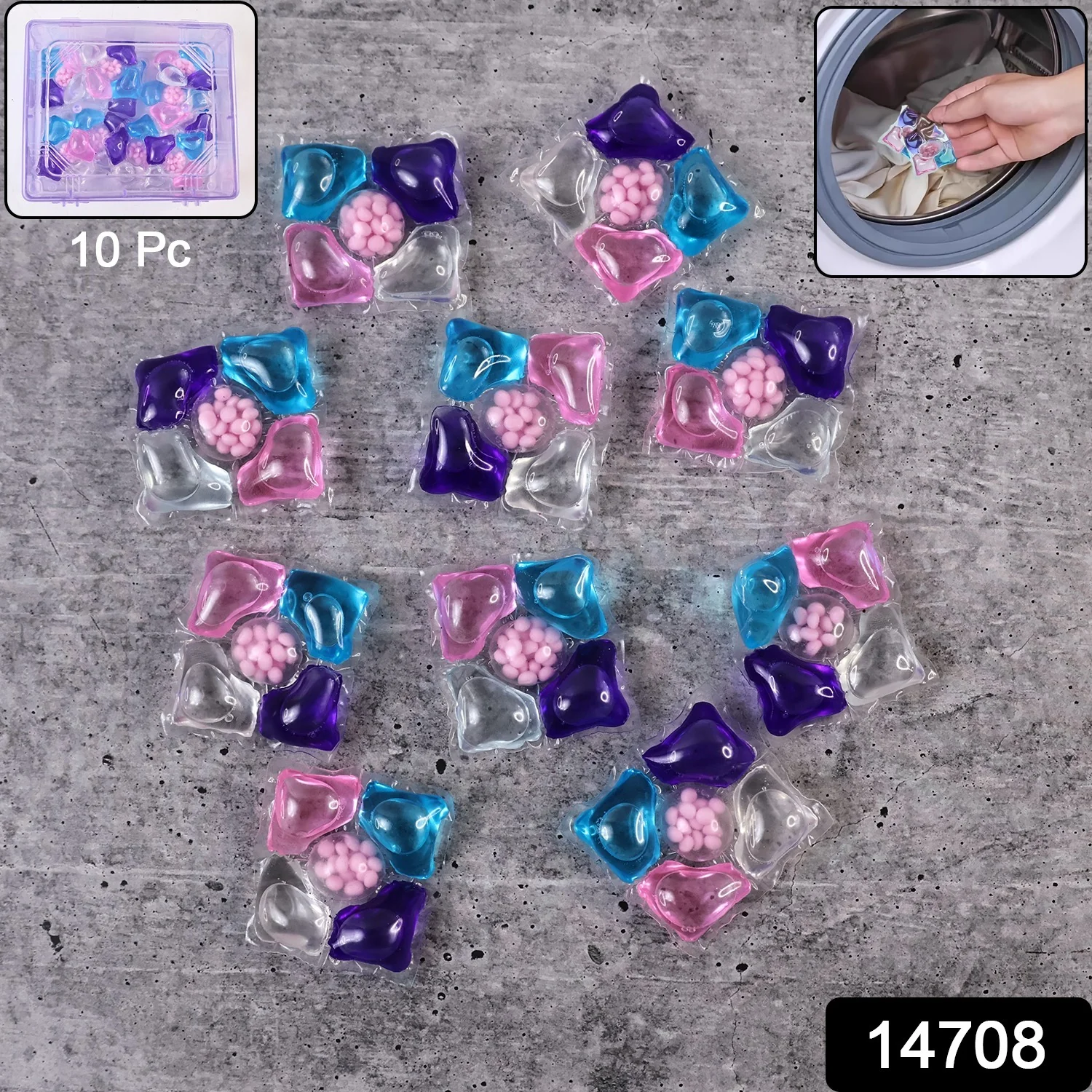 Premium Multi-Action Laundry Detergent Pods – 10 Piece (Set) - Image 2