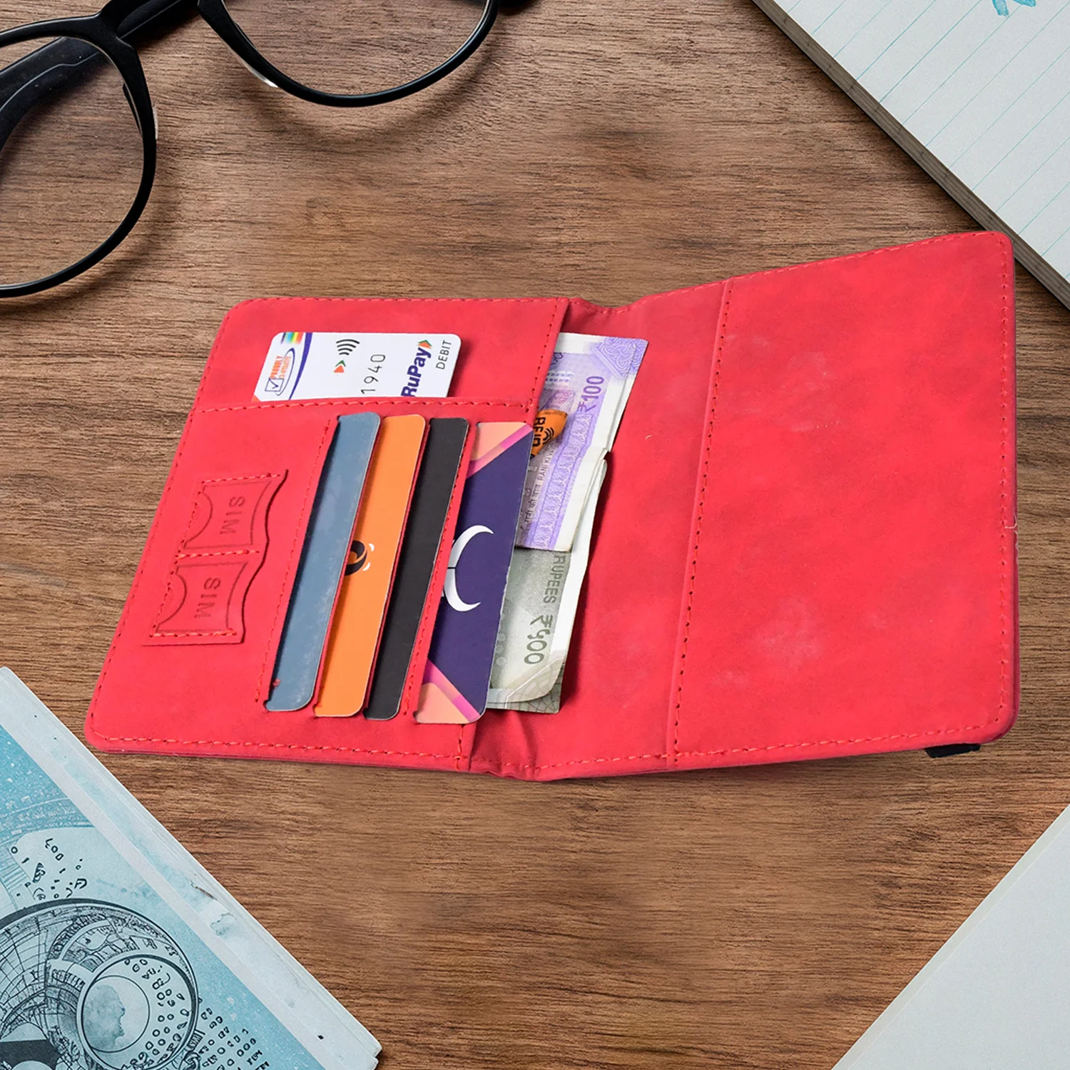 Premium Multifunction Travel Passport Holder & Wallet (15x11cm / 1 Pc) - Image 8