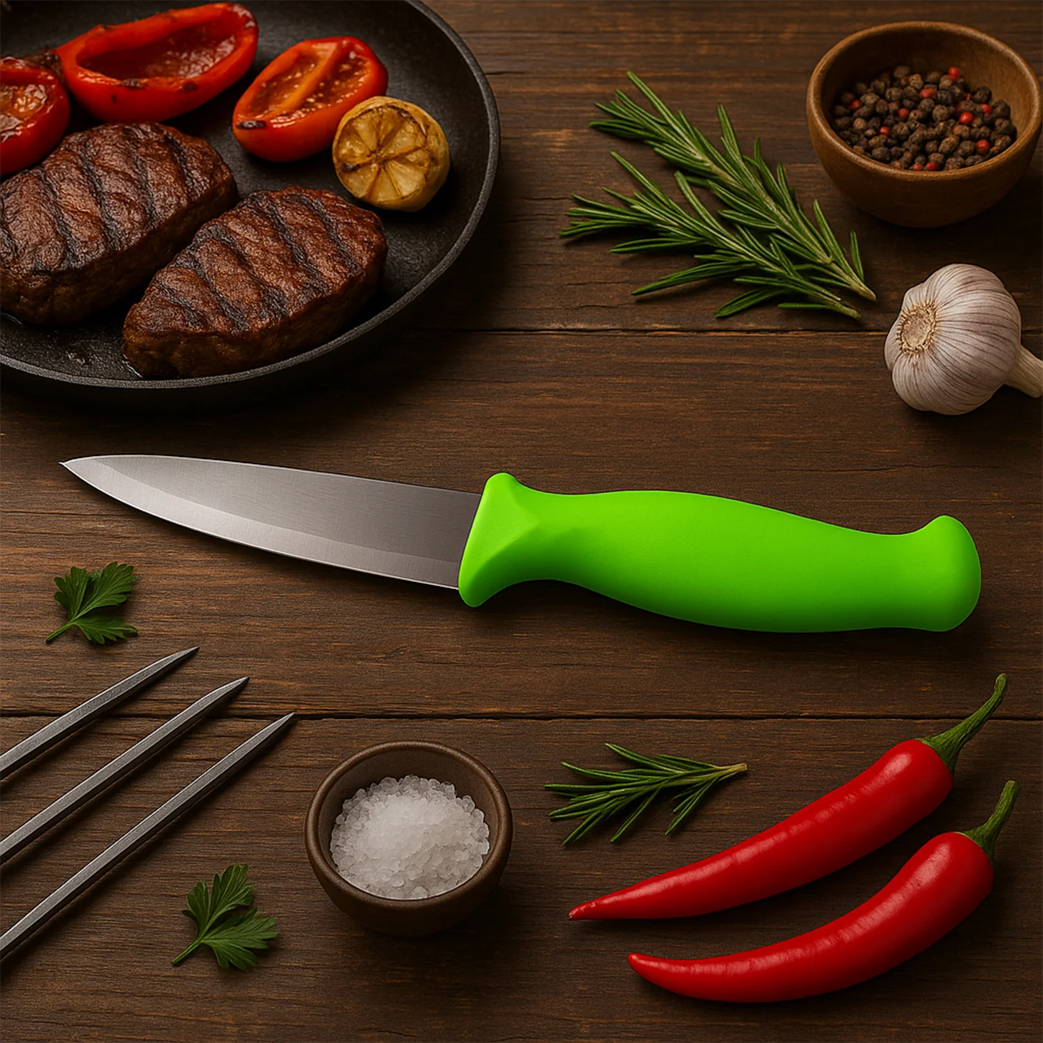 Premium Multipurpose Stainless Steel Kitchen Knife (1 Pc) - Image 3