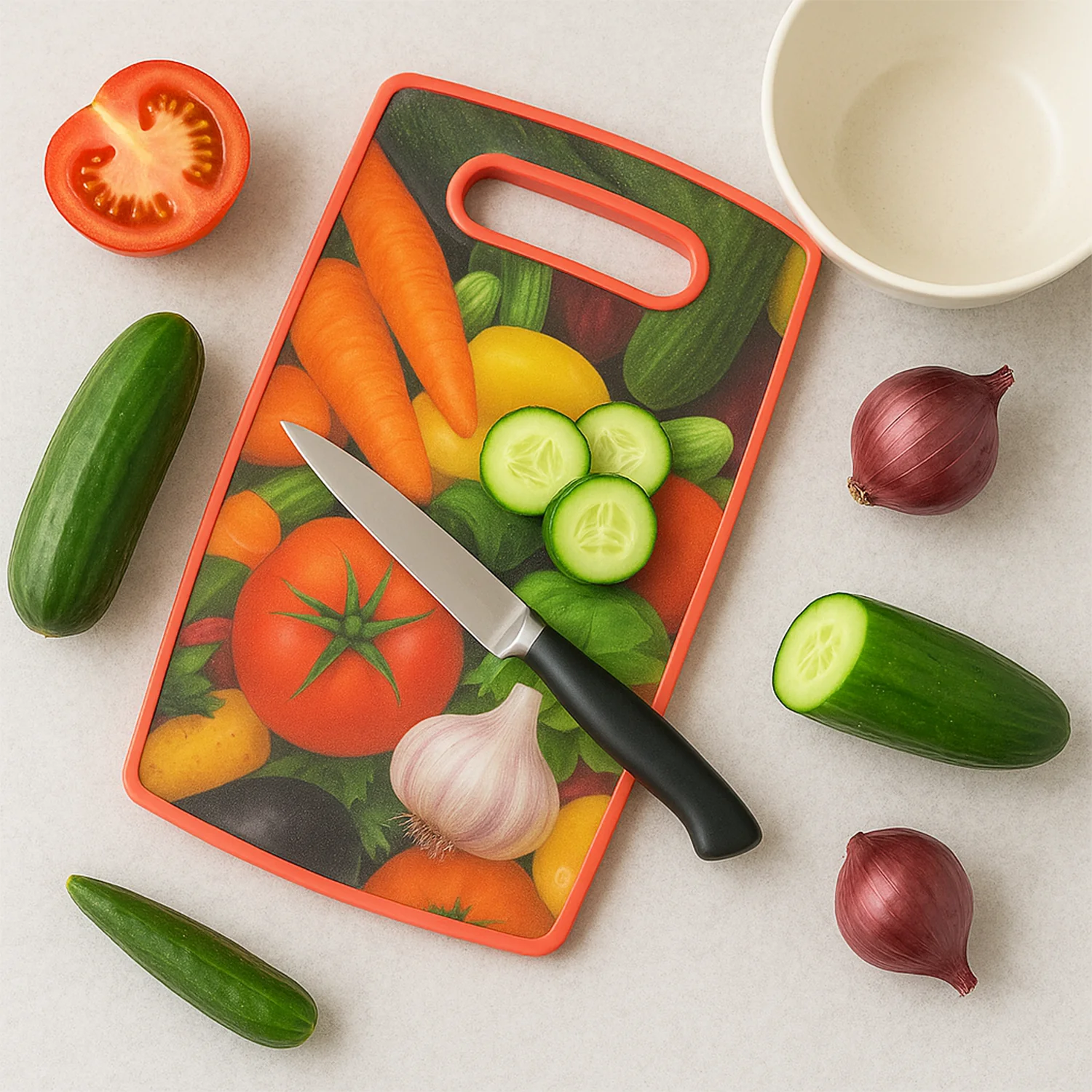 Premium Multipurpose Vegetable and Fruit Cutting Board (1 Pc) - Image 3