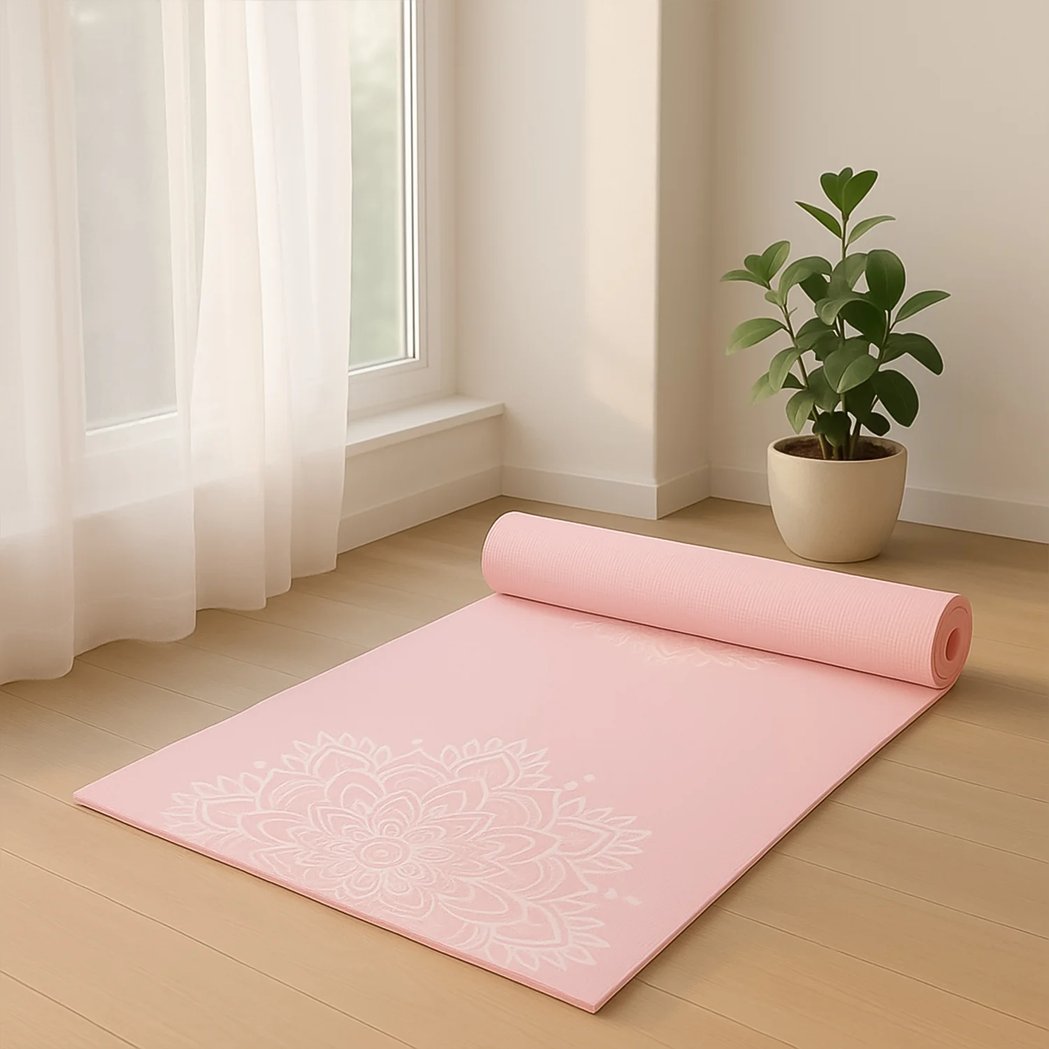 Premium Non-Slip Printed Yoga Mat (Mix Color – 1 Pc) - Image 4