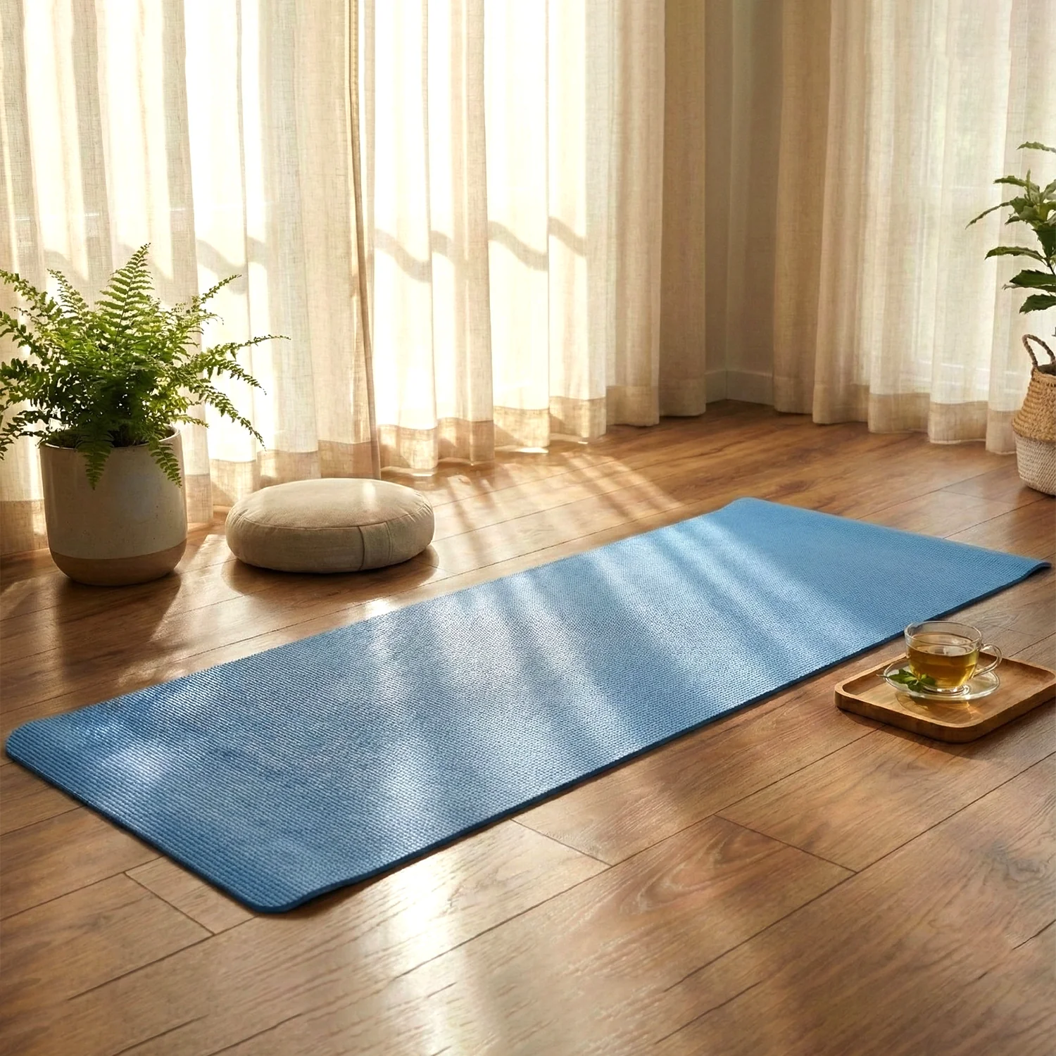 Premium Non-Slip Yoga & Exercise Mat (178x60 Cm / 1 Pc / Mix Color) - Image 8