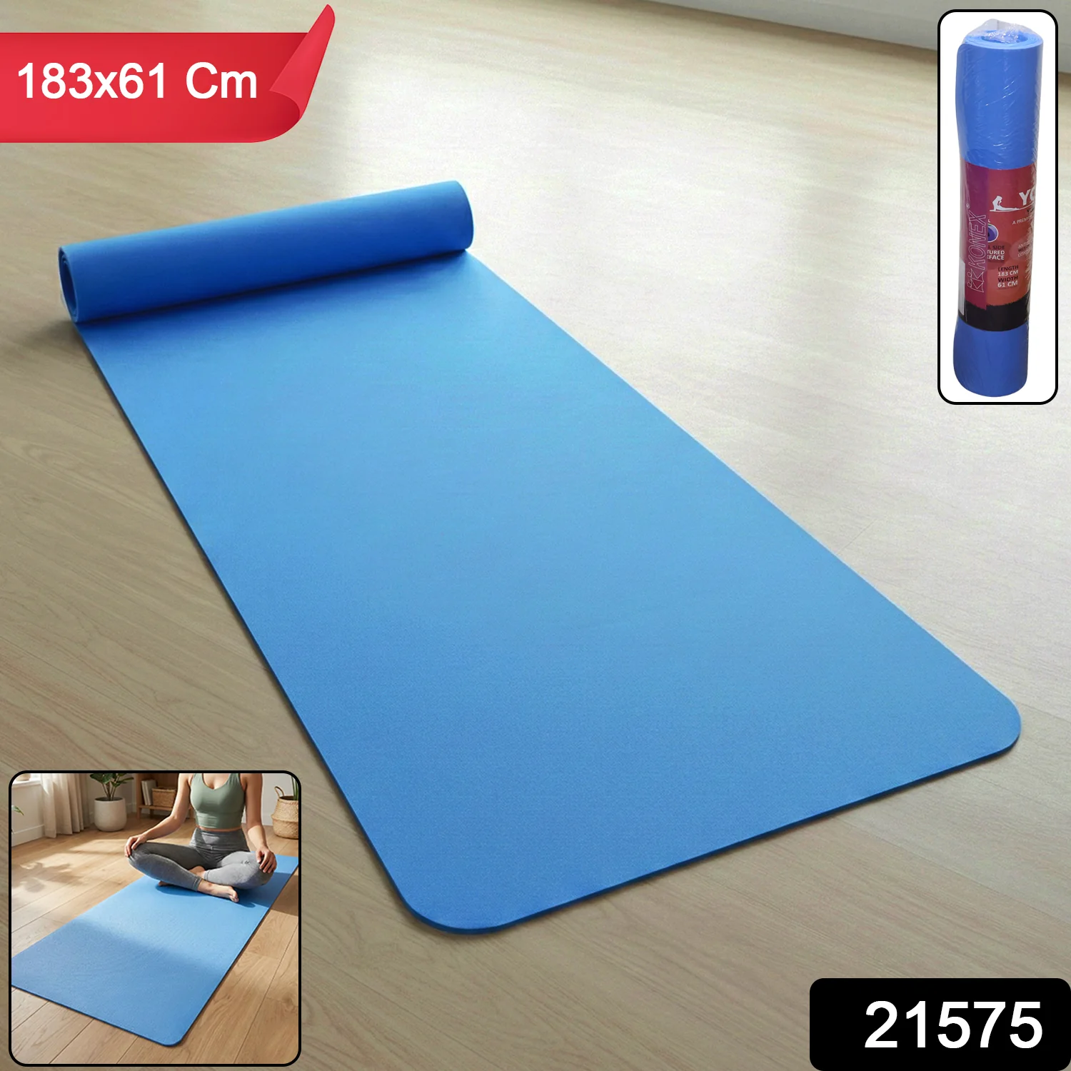 Premium Non-Slip Yoga Mat for Home & Gym (1 Pc) - Image 2