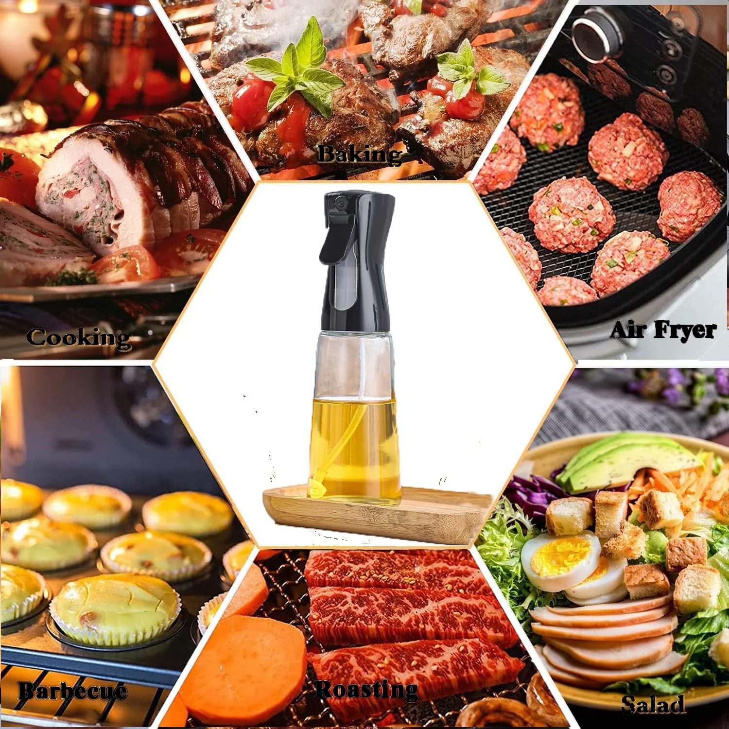 Glass Premium Oil Spray Bottle - (300 Ml Approx / 1 Pc) - Image 6