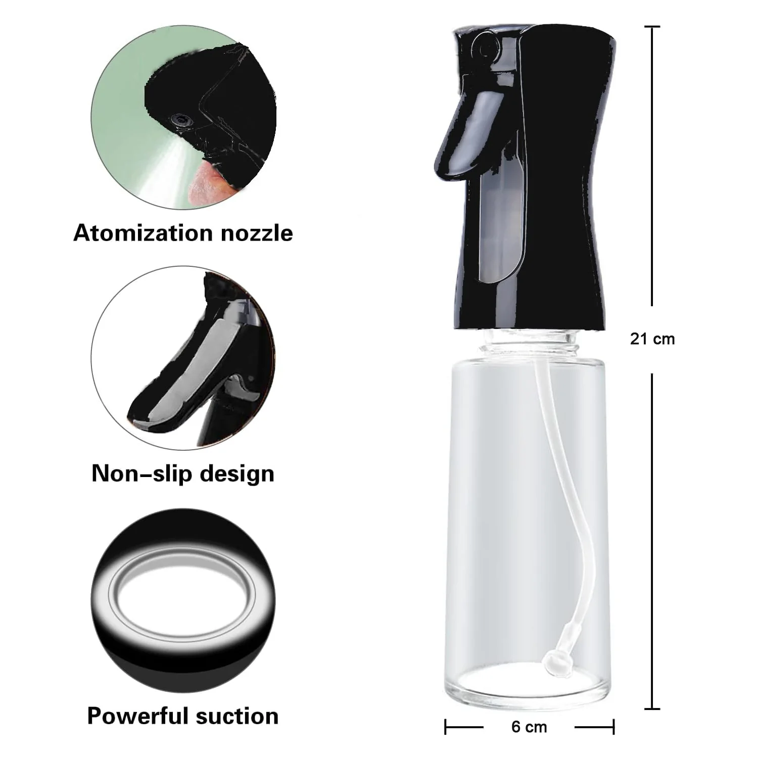Glass Premium Oil Spray Bottle - (300 Ml Approx / 1 Pc) - Image 7