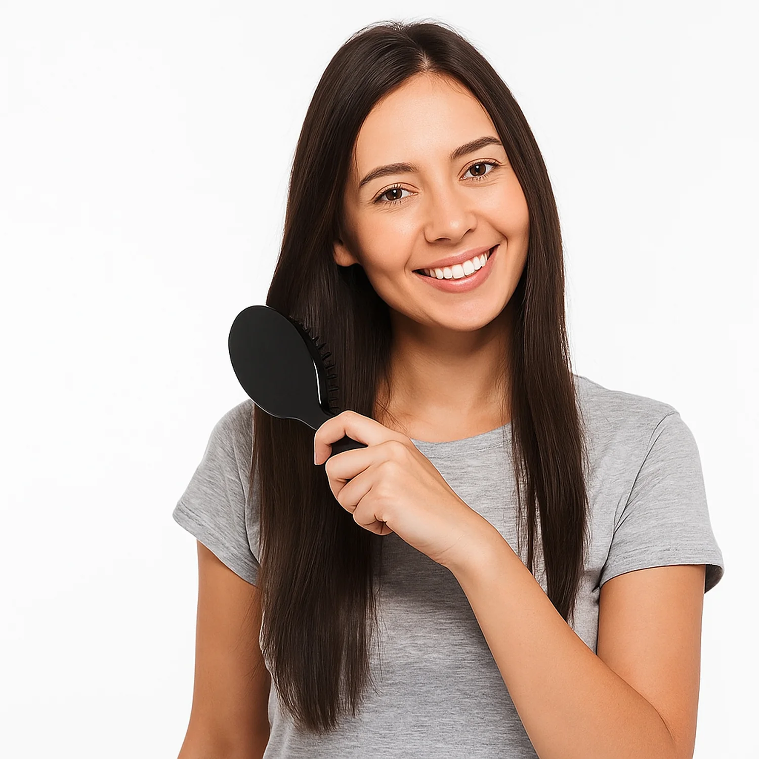 Premium Oval Detangling Hair Brush (1 Pc) - Image 8