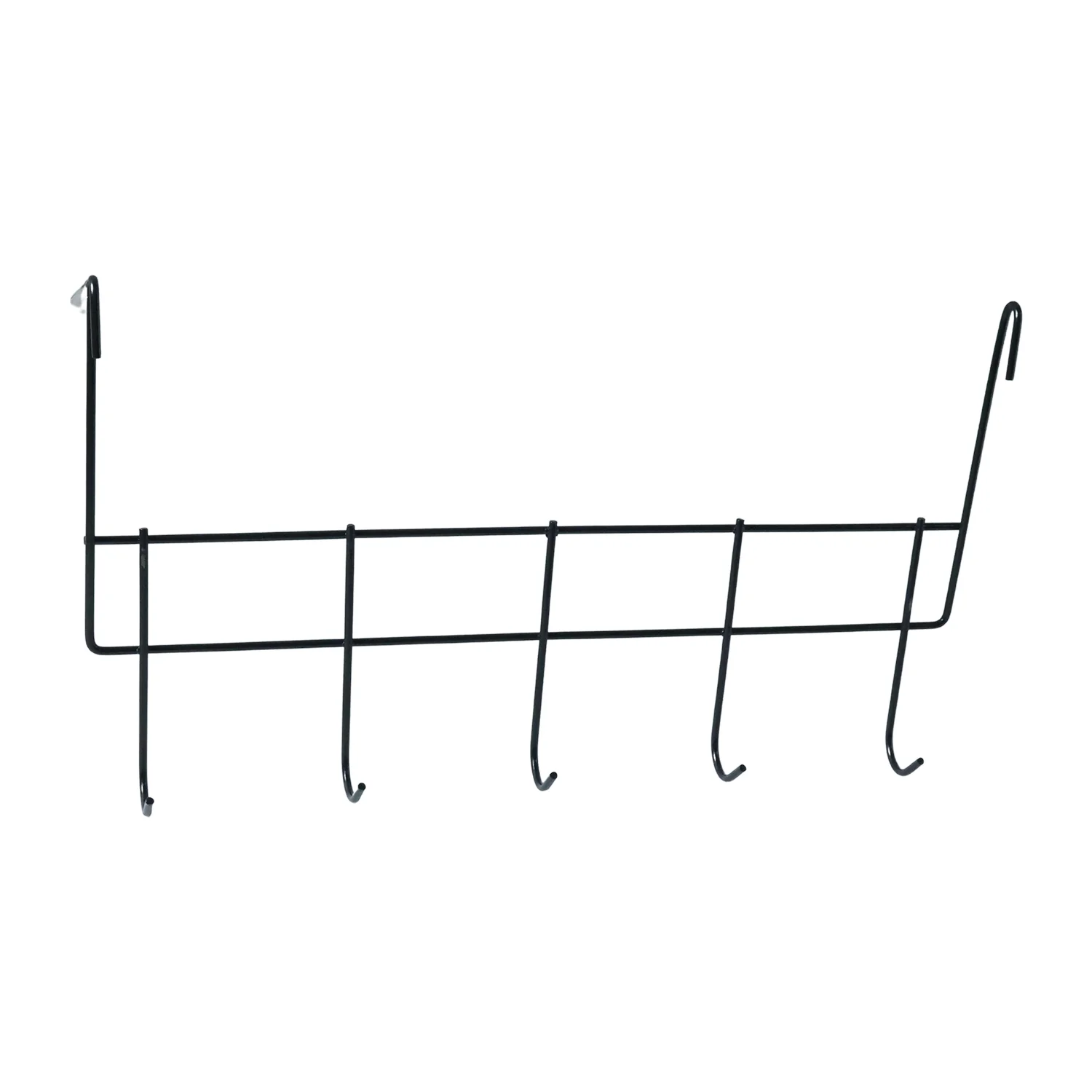 Premium Over The Door Metal 5 Hook Rack 1 Pc - Image 4