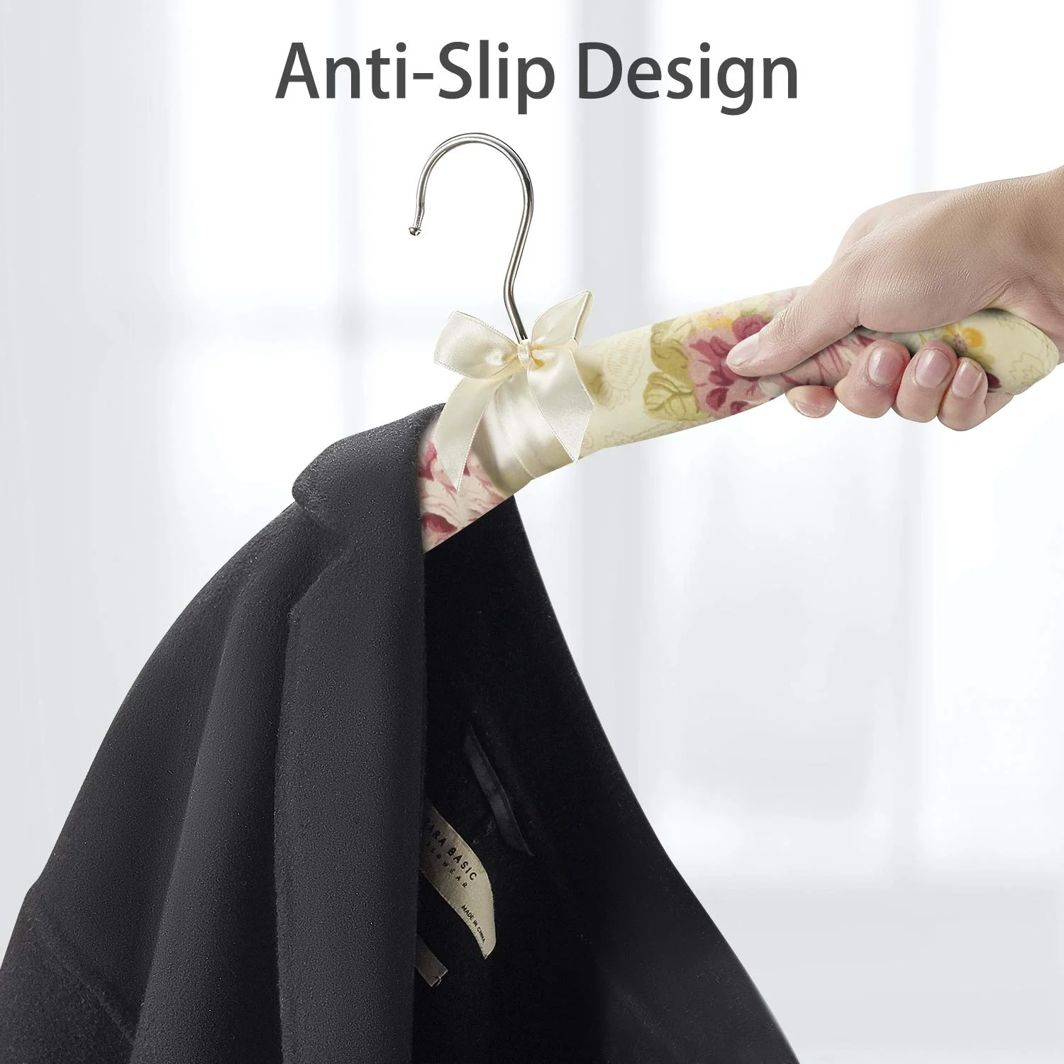Premium Padded Floral Clothes Hanger (1 Pc) - Image 3
