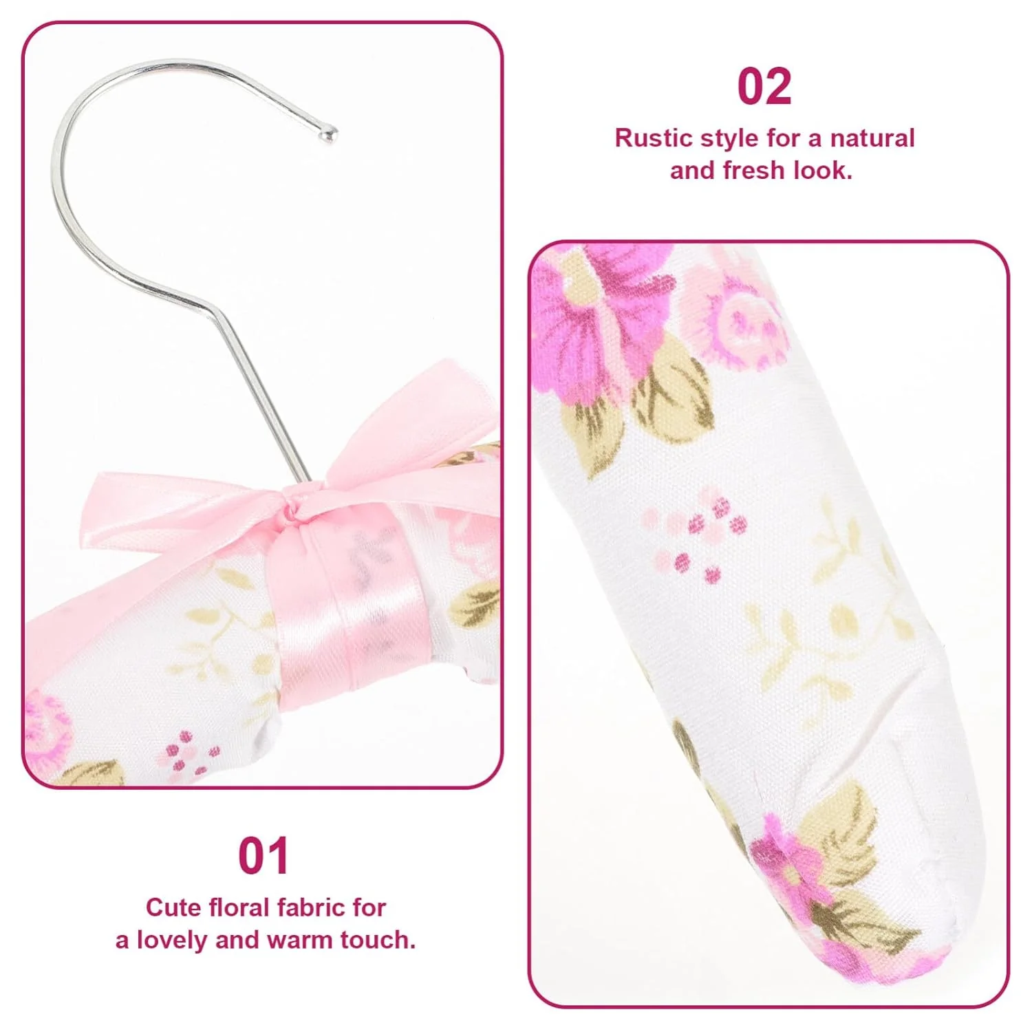 Premium Padded Floral Clothes Hanger (1 Pc) - Image 4