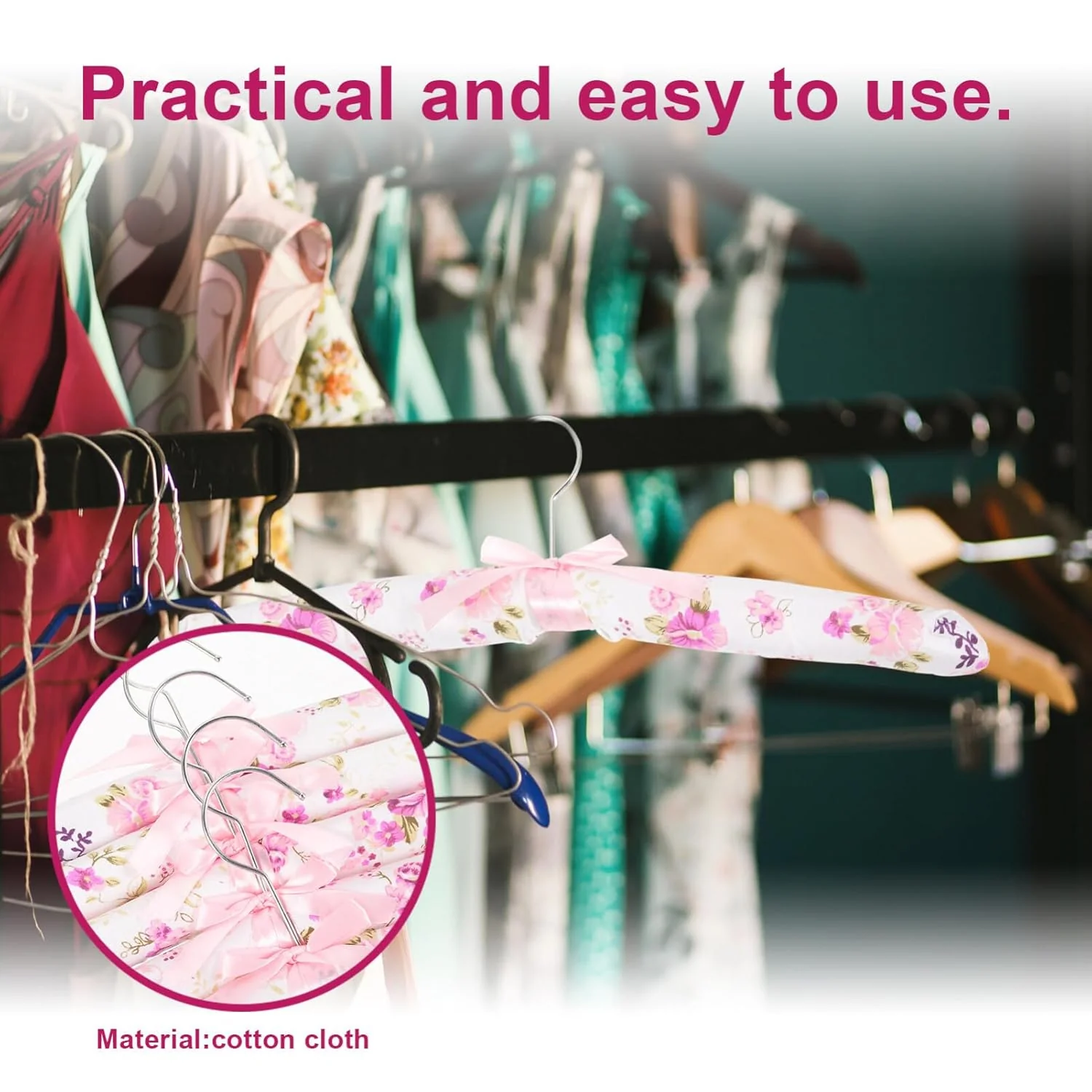 Premium Padded Floral Clothes Hanger (1 Pc) - Image 5