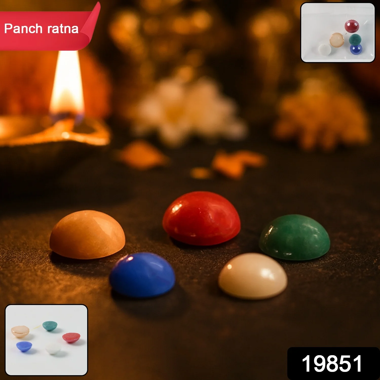 Premium Panch Ratna Stone - 5 Pc Set - Image 2
