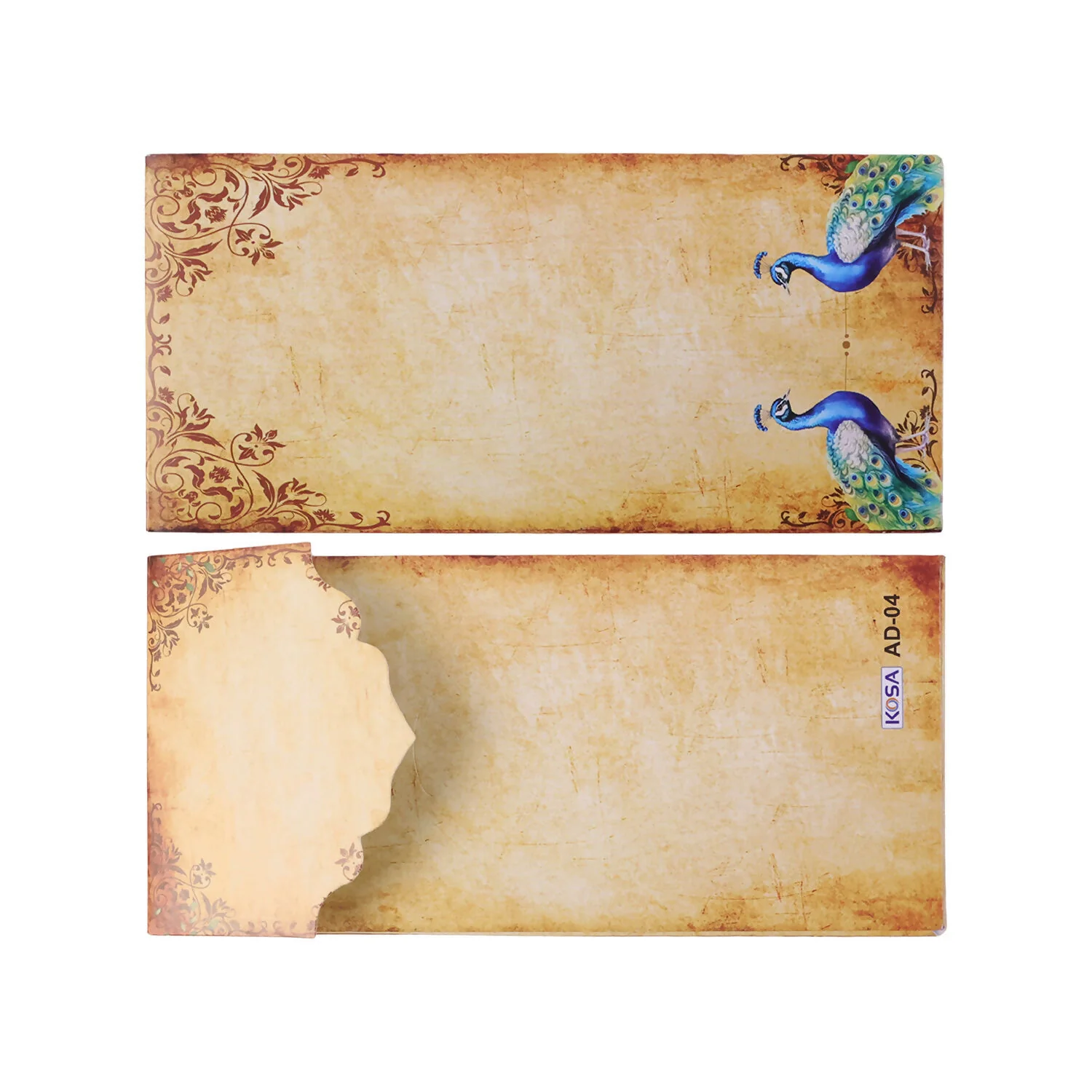 Premium Peacock Design Wedding Money Envelope Gift Cover Pack of 10 Pieces - Image 6
