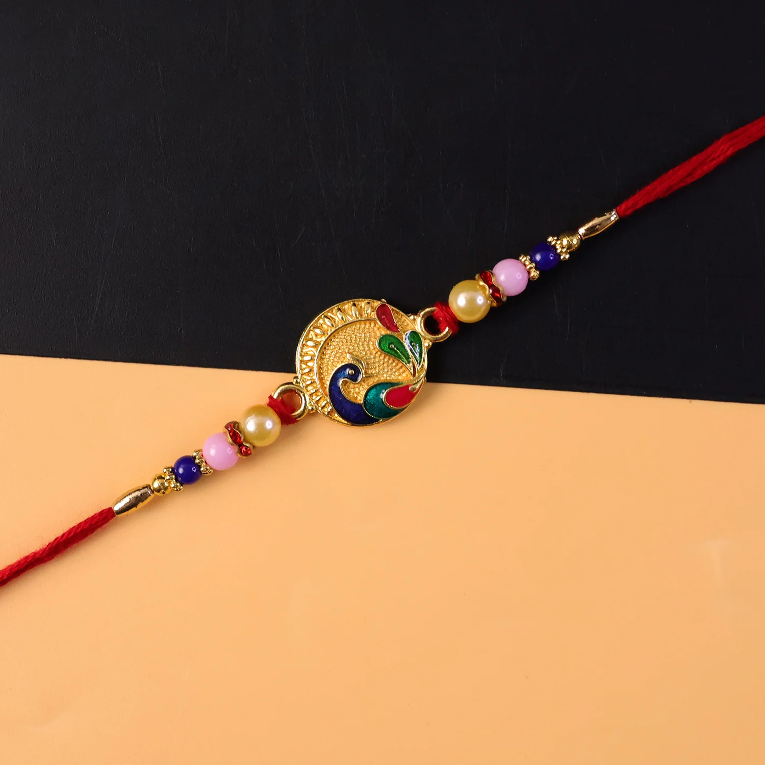 Premium Peacock Motif Designer Rakhi (1 Pc) - Image 5