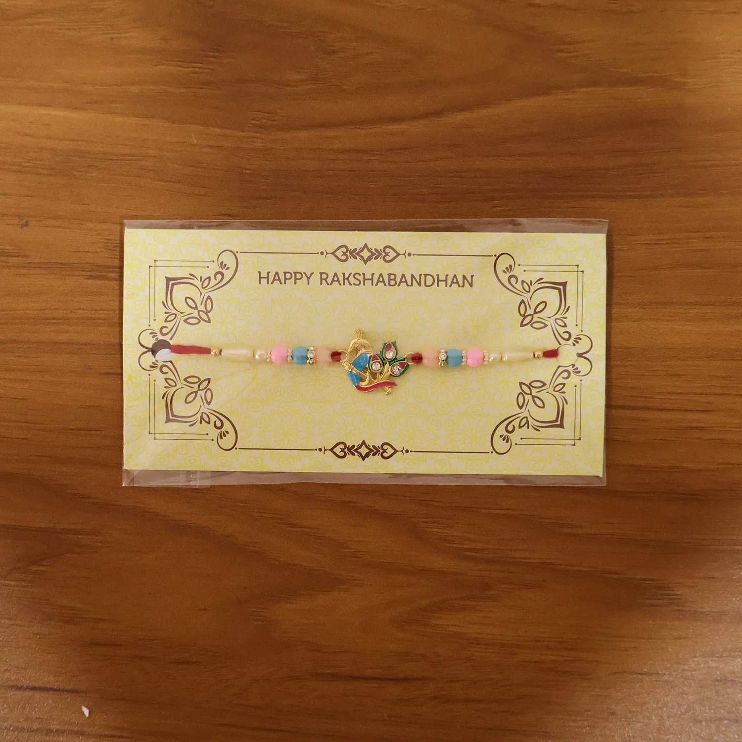 Premium Peacock Motif Designer Rakhi (1 Pc) - Image 9