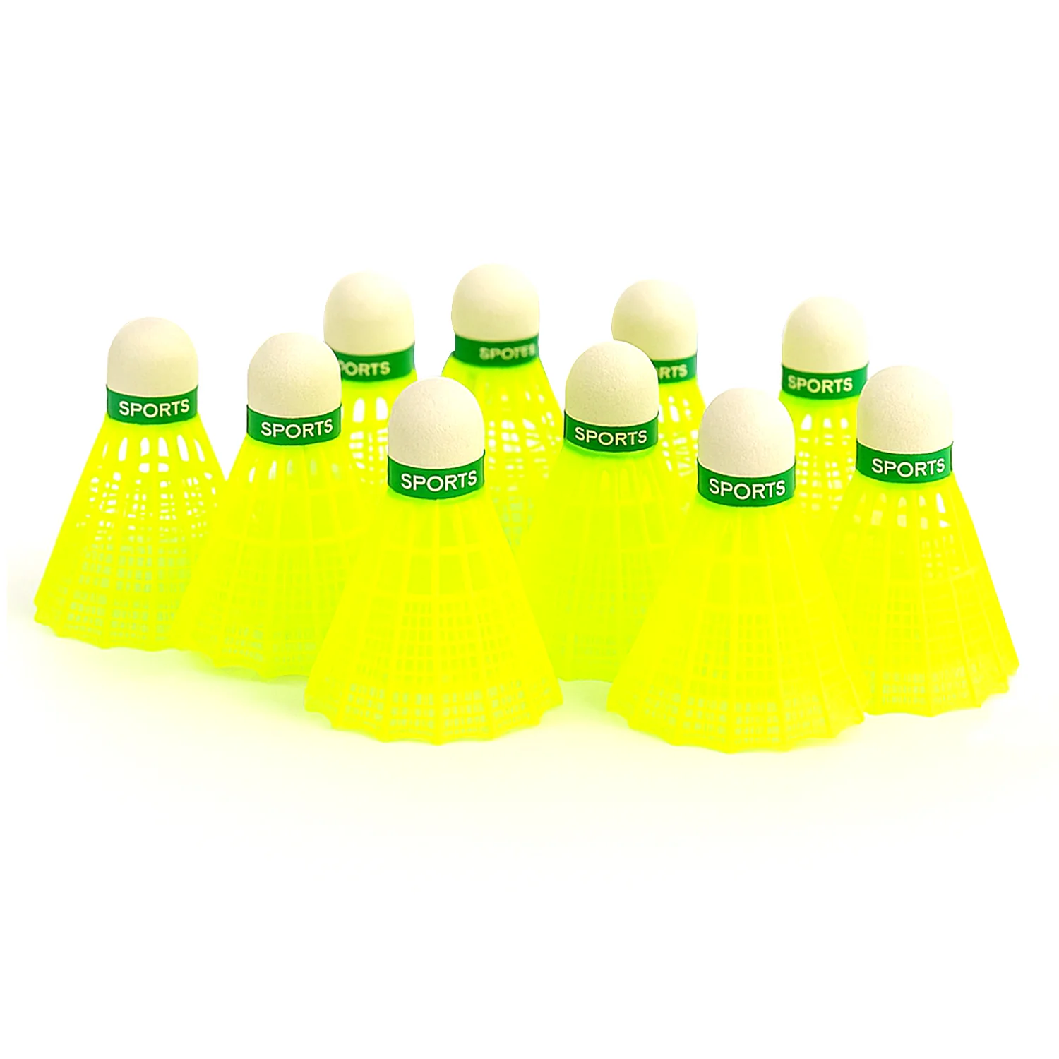 Konex Premium Plastic Badminton Shuttlecock Set (10 Pcs) - Image 4