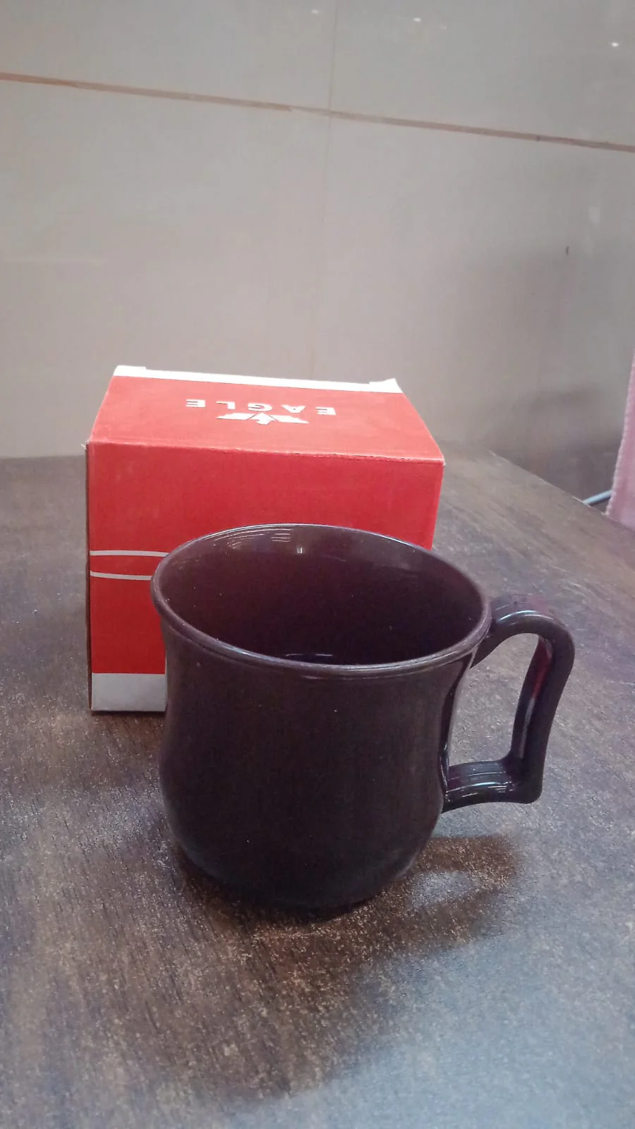 Premium Plastic Coffee / Tea Cups / Mug with Handle (1 Pc / With Color Box / Black) - Image 9