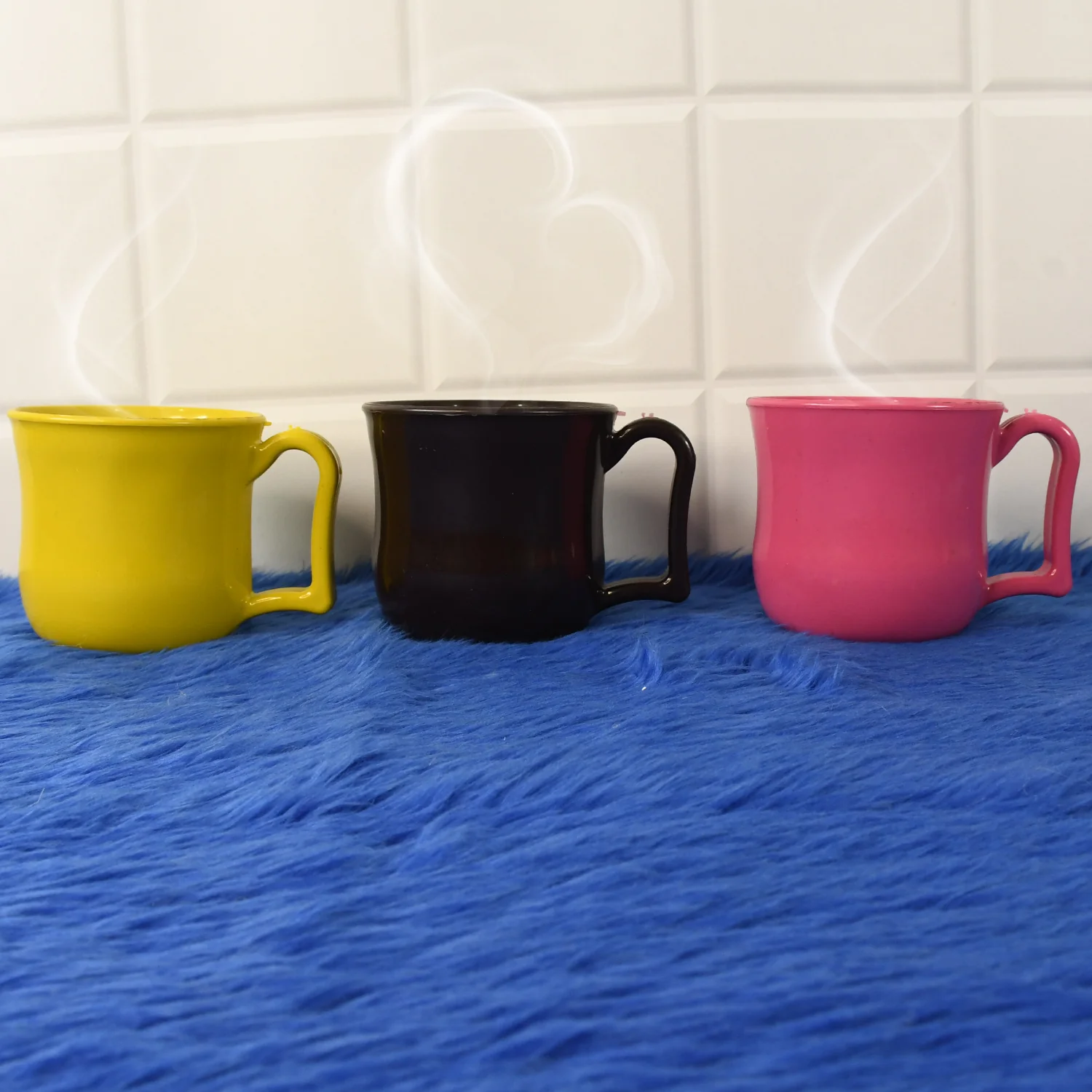 Premium Plastic Coffee,Tea Mug with Handle (1 Pc / With Color Box / Mix Color) - Image 5
