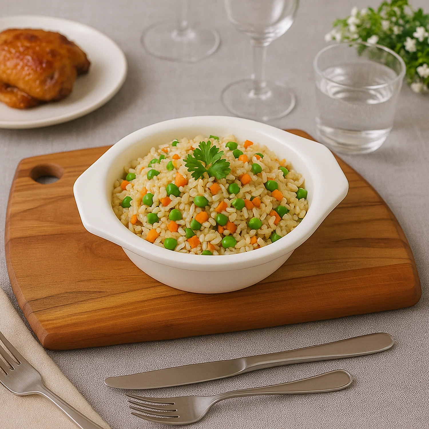 Premium Plastic Serving & Mixing Bowl with Easy-Grip Side Tabs (1 Pc) - Image 3