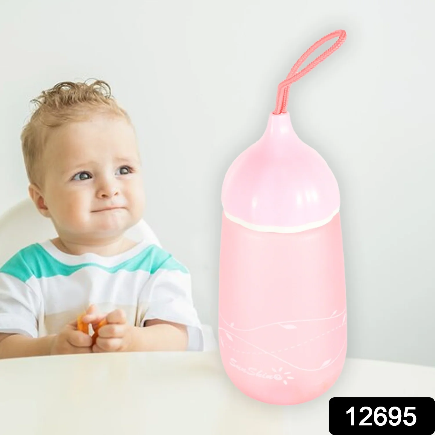 Unique Shape Premium Plastic water bottle With Dori  (1 Pc / 550 ML) - Image 2