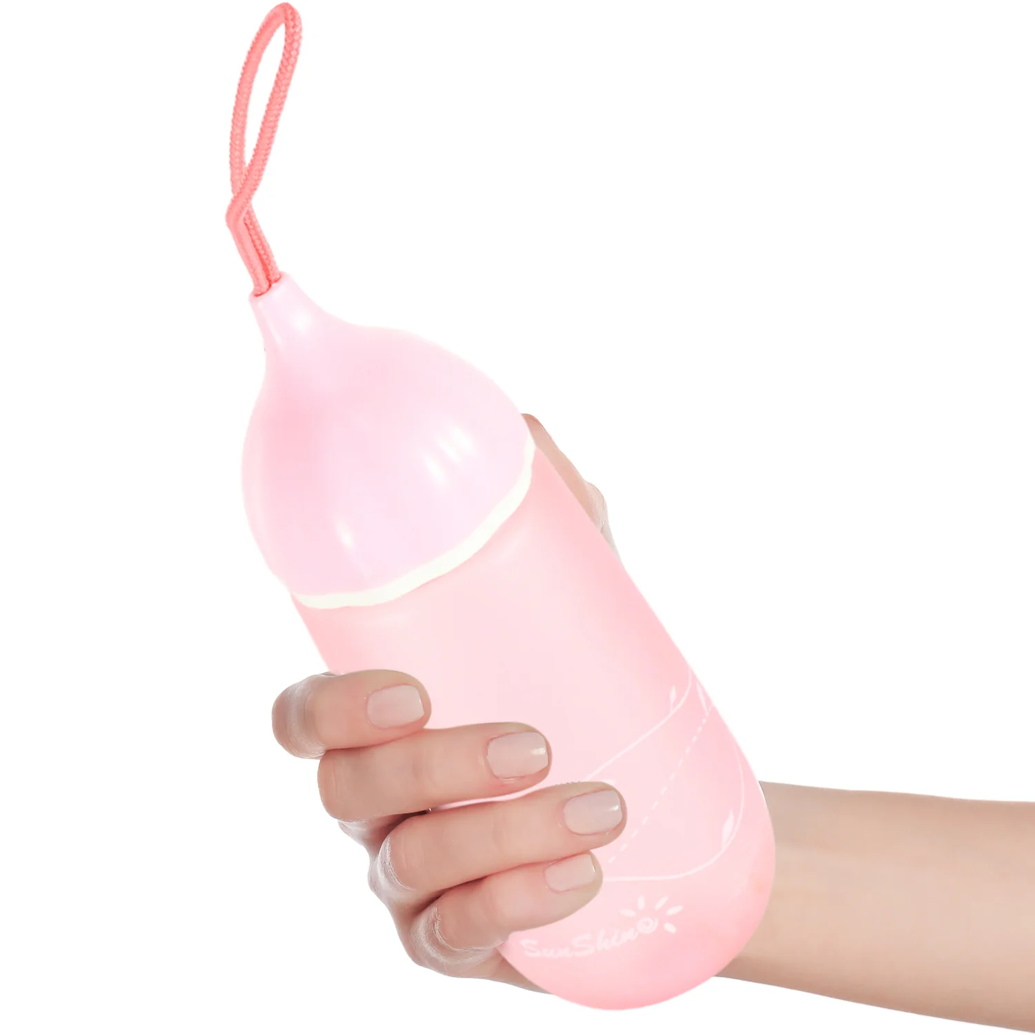 Unique Shape Premium Plastic water bottle With Dori  (1 Pc / 550 ML) - Image 4