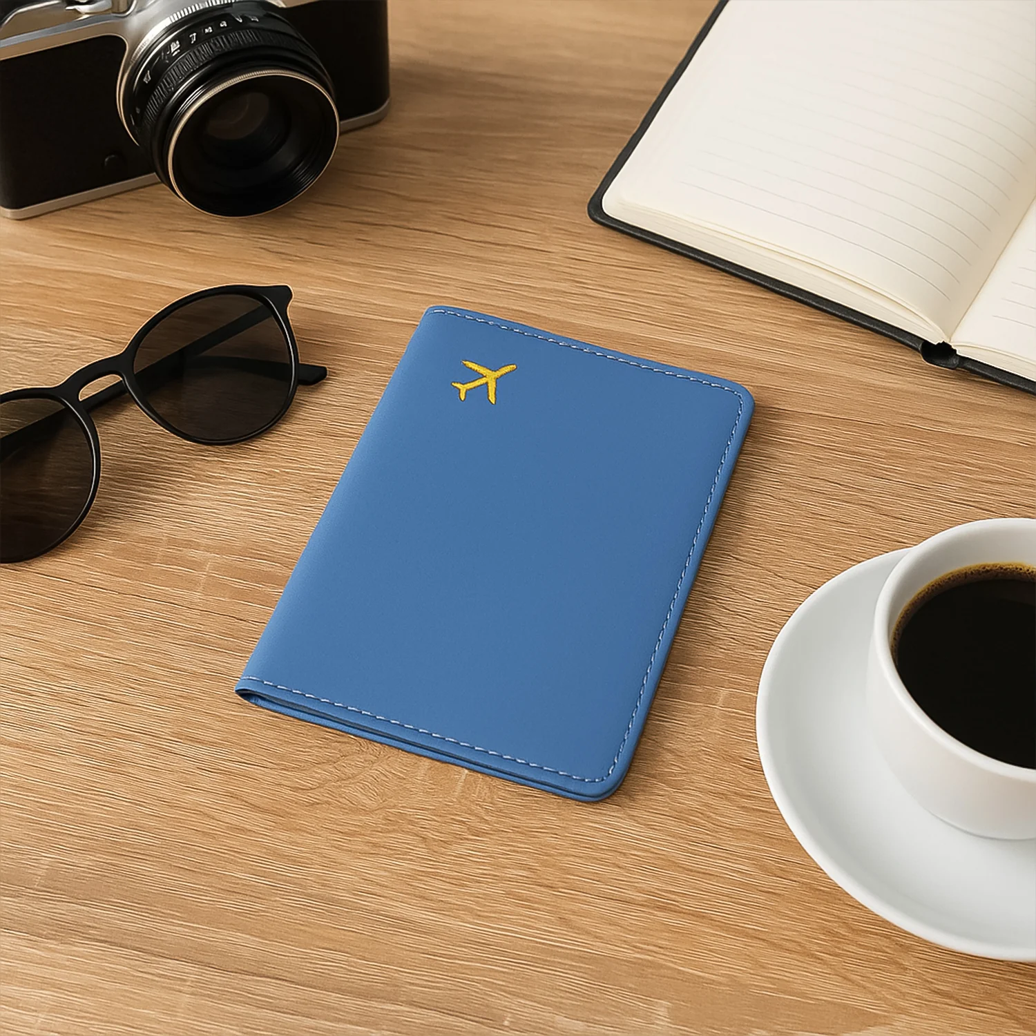 Premium PU Leather Passport Holder with Card Slots (1 Pc) - Image 7