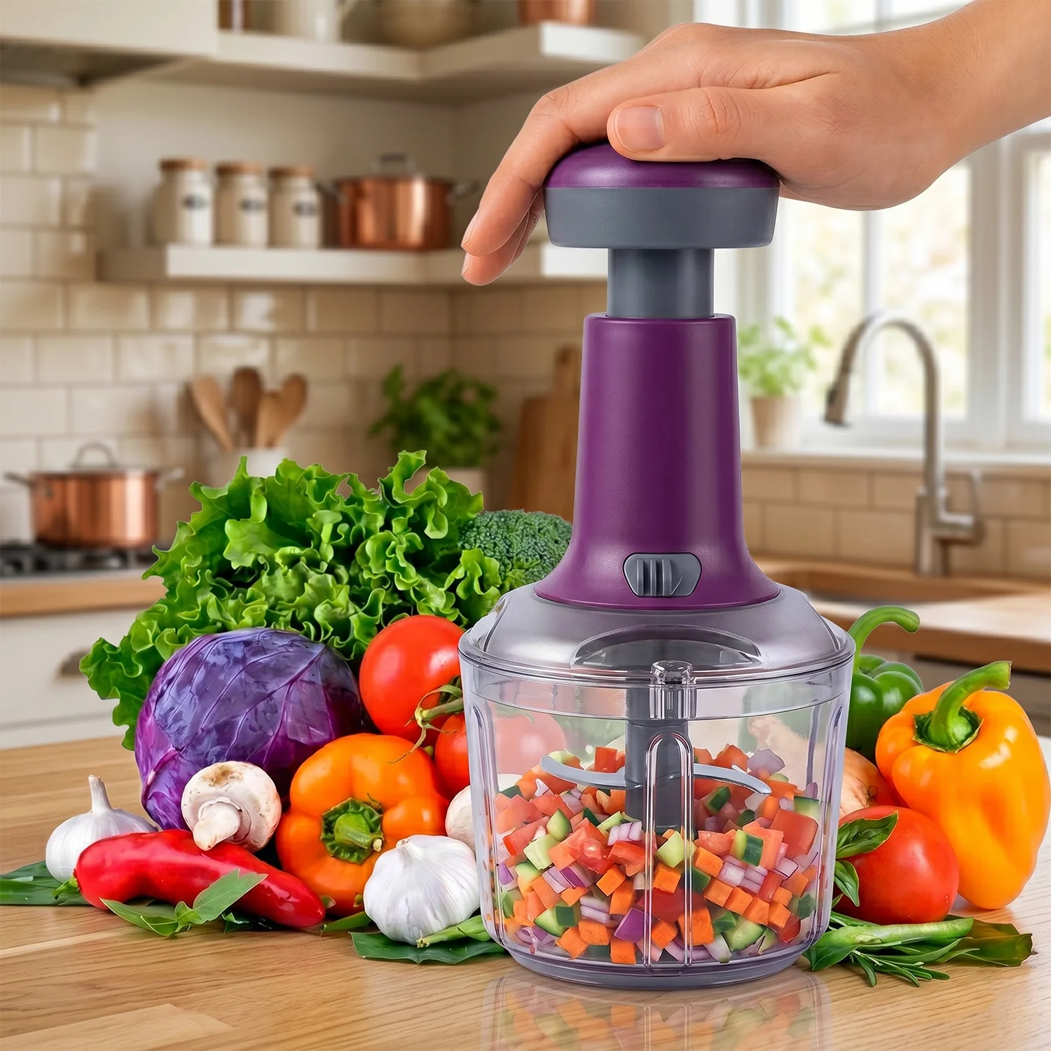 Premium Push Chopper 1100 ML - Image 5