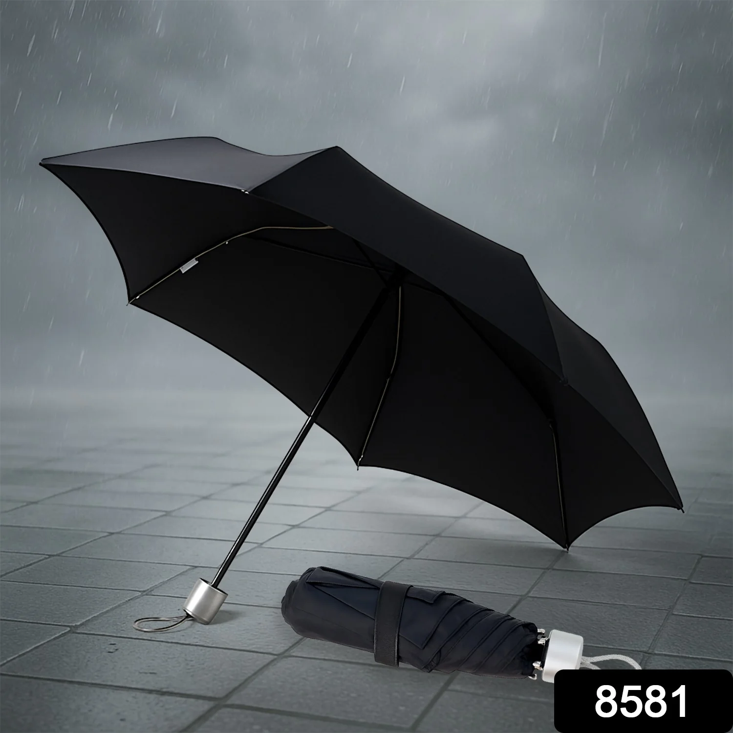 Premium Quality Compact Foldable Umbrella (1 Pc) - Image 2