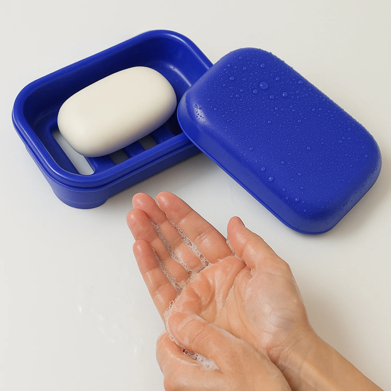 Premium Quality Rectangular Plastic Soap Case (1 Pc) - Image 4