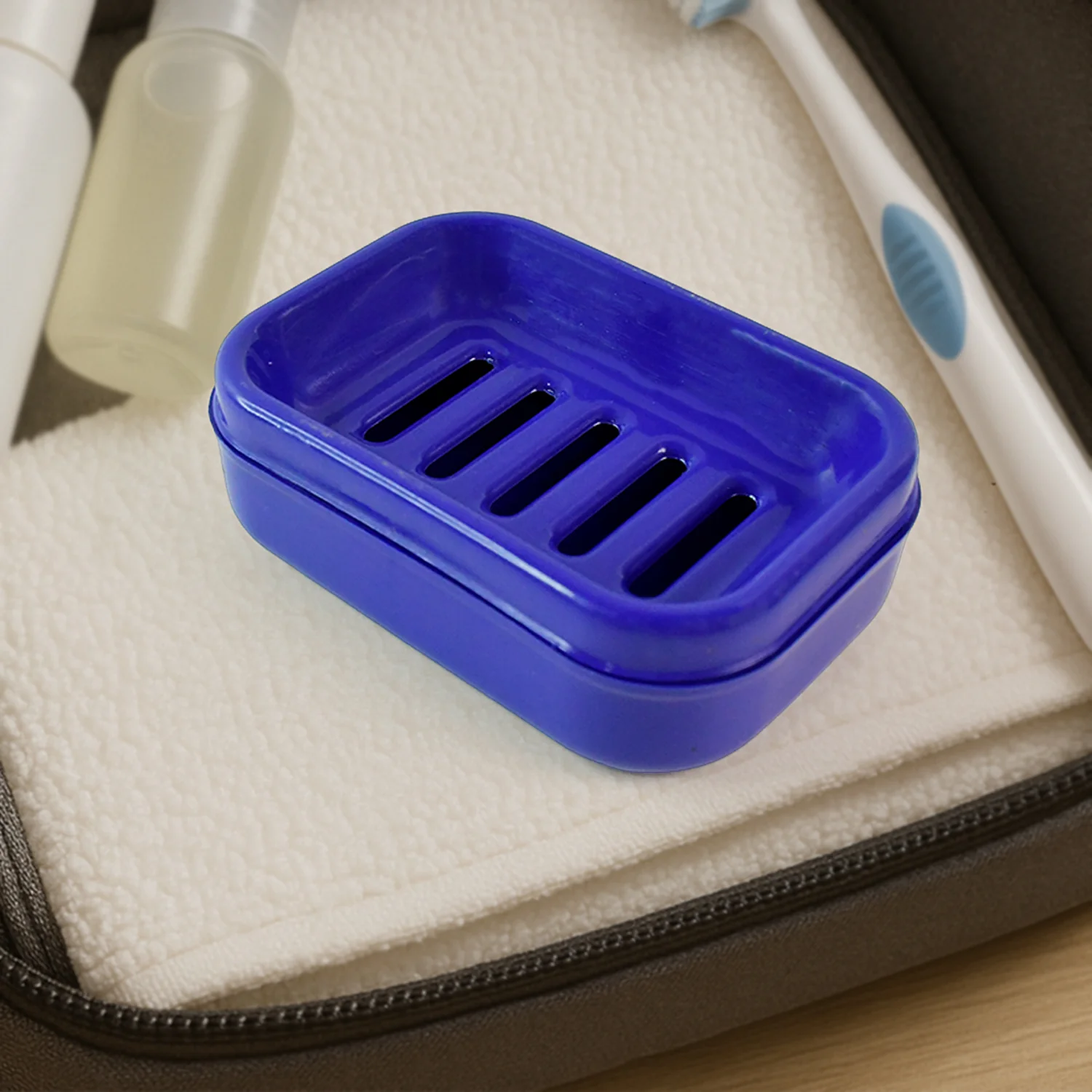 Premium Quality Rectangular Plastic Soap Case (1 Pc) - Image 7