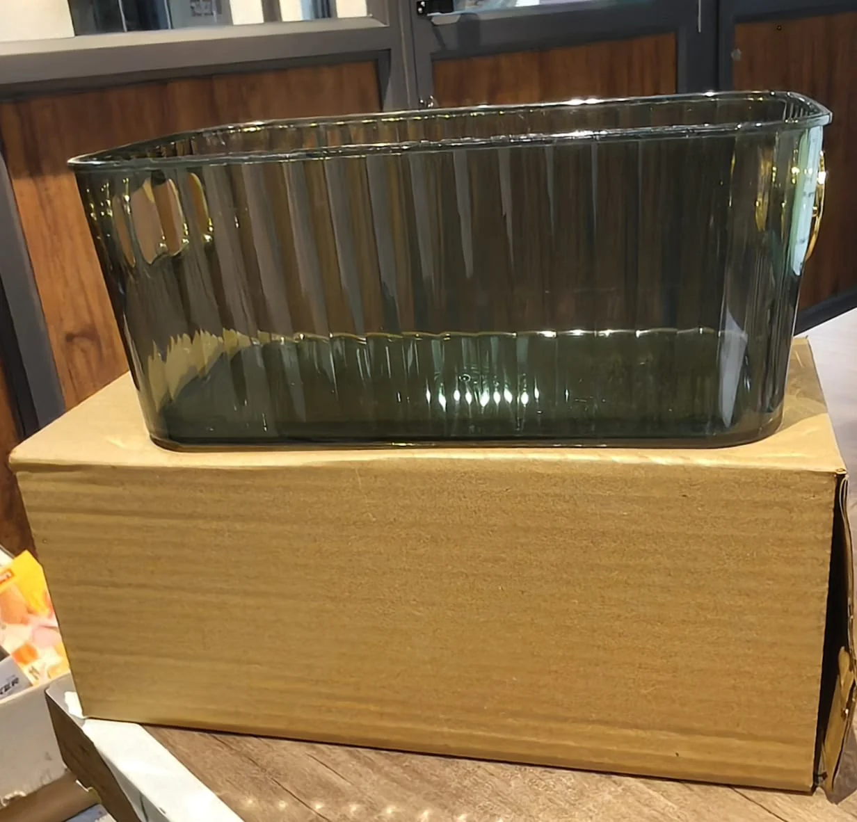 Premium Ribbed Transparent Storage Basket - Image 8