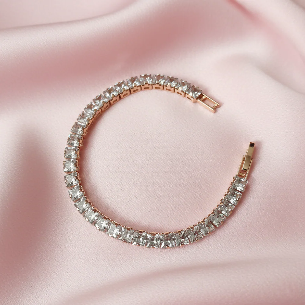 Premium Rose Gold Plated AD Bracelet for women - Image 4