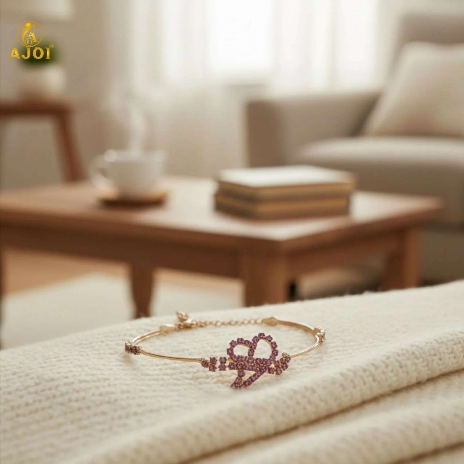 Premium Rose Gold Plated Heart & Infinity Crystal Bracelet for Women - Image 5