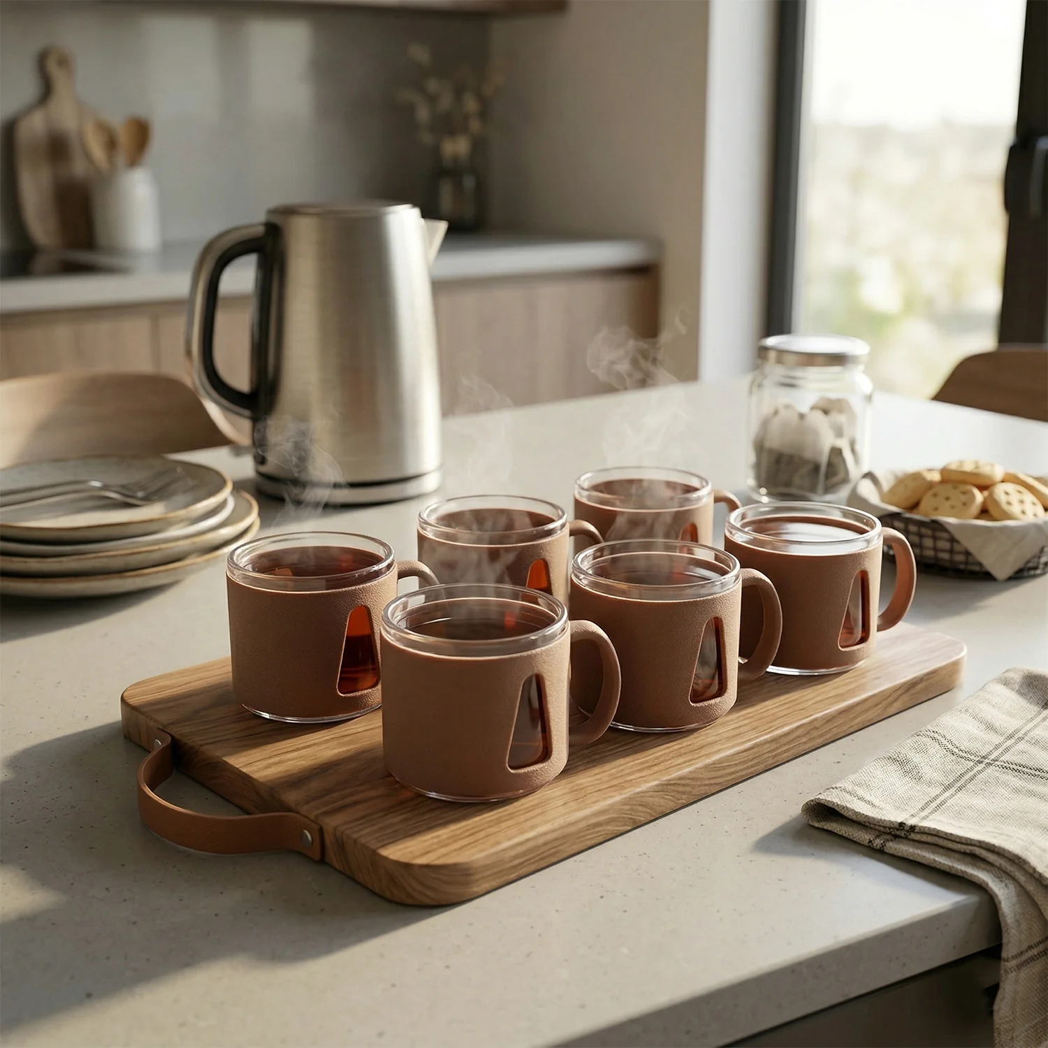 Premium Round Tea Cup Set (6 Pc Set) - Image 8