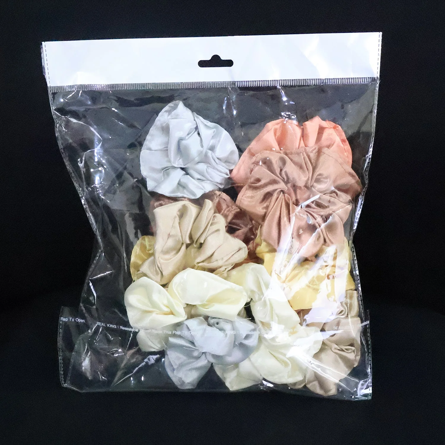 Premium Satin Hair Scrunchies / Elastic Hair Ties for Women & Girls (12 Pc) - Image 8