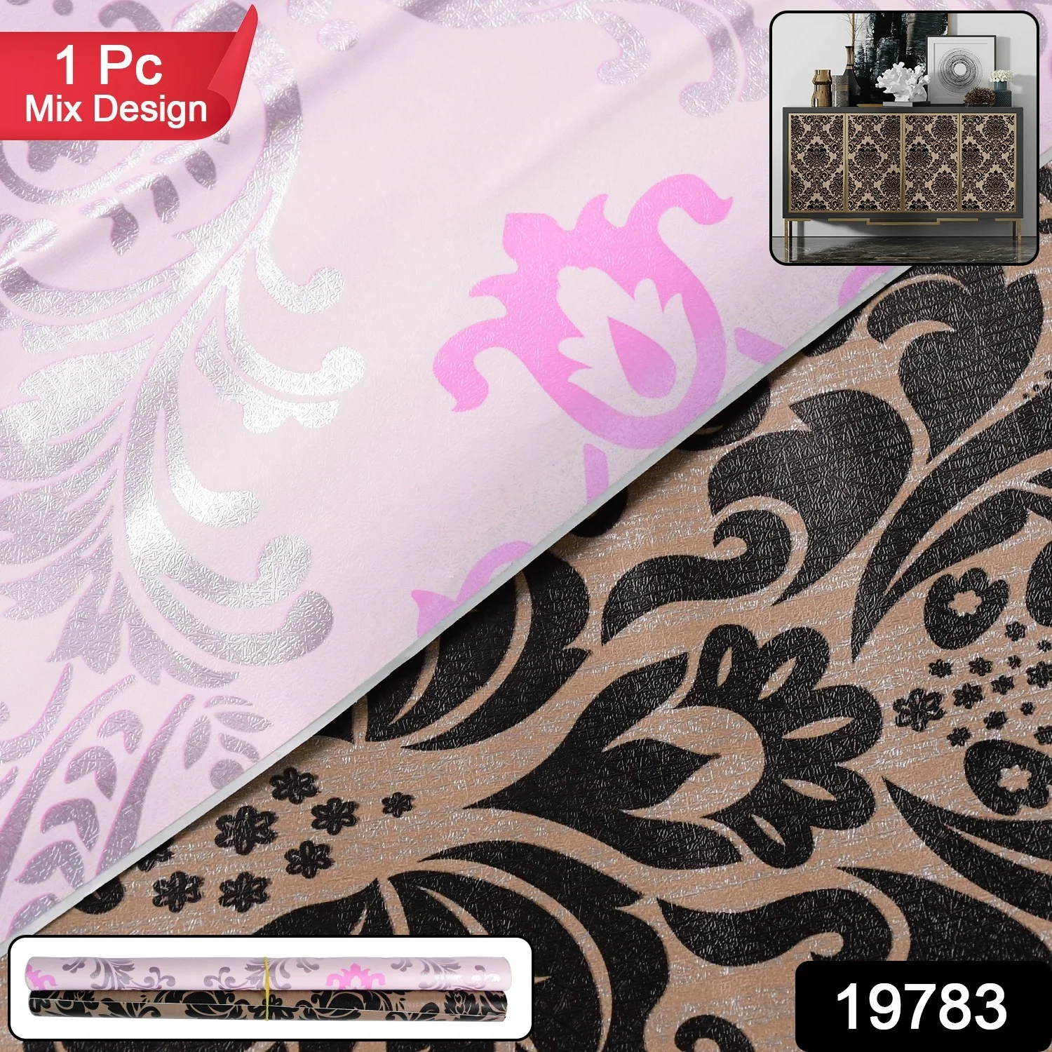 Premium Self-Adhesive Decorative Wallpaper Roll (1 Pc) - Image 2