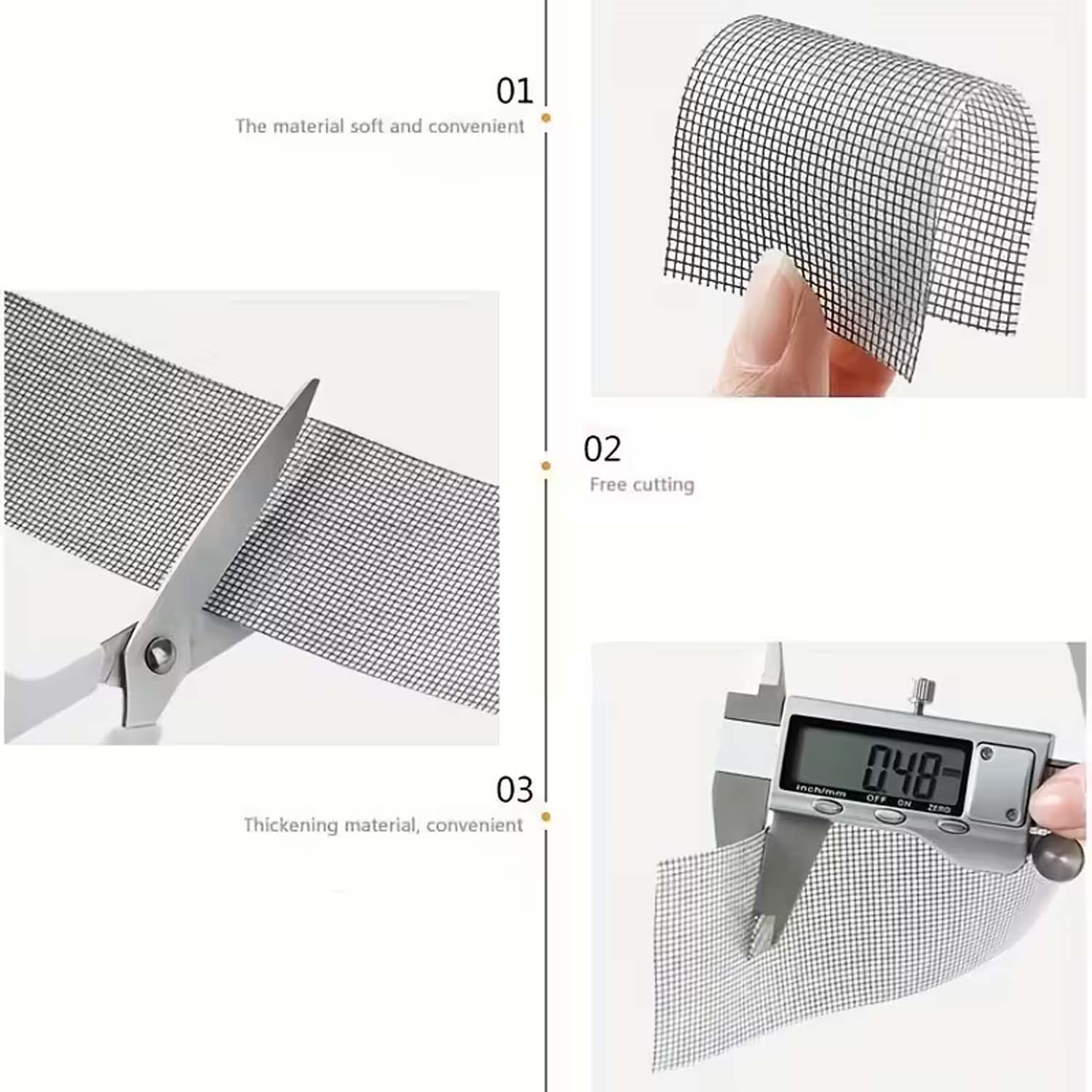 Premium Self-Adhesive Window Screen Repair Mesh Tape (5cm x 1m) - Image 7