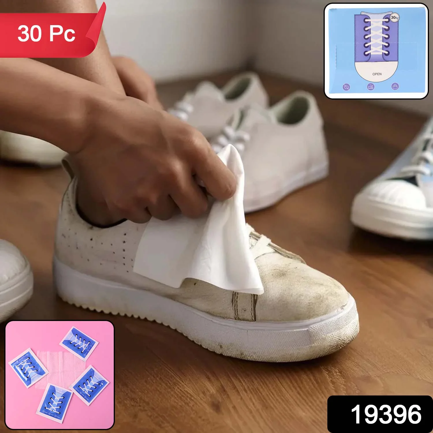 Premium Shoe Cleaning Wipes (30 Pc) - Image 2