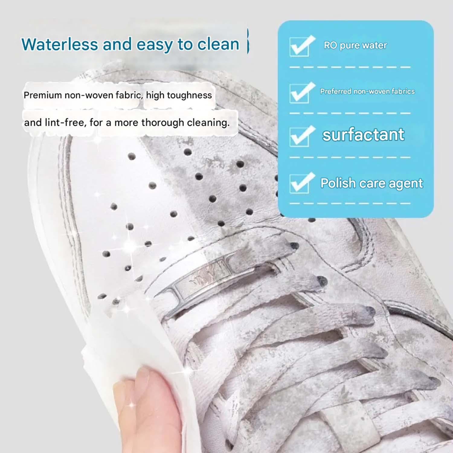 Premium Shoe Cleaning Wipes (30 Pc) - Image 3